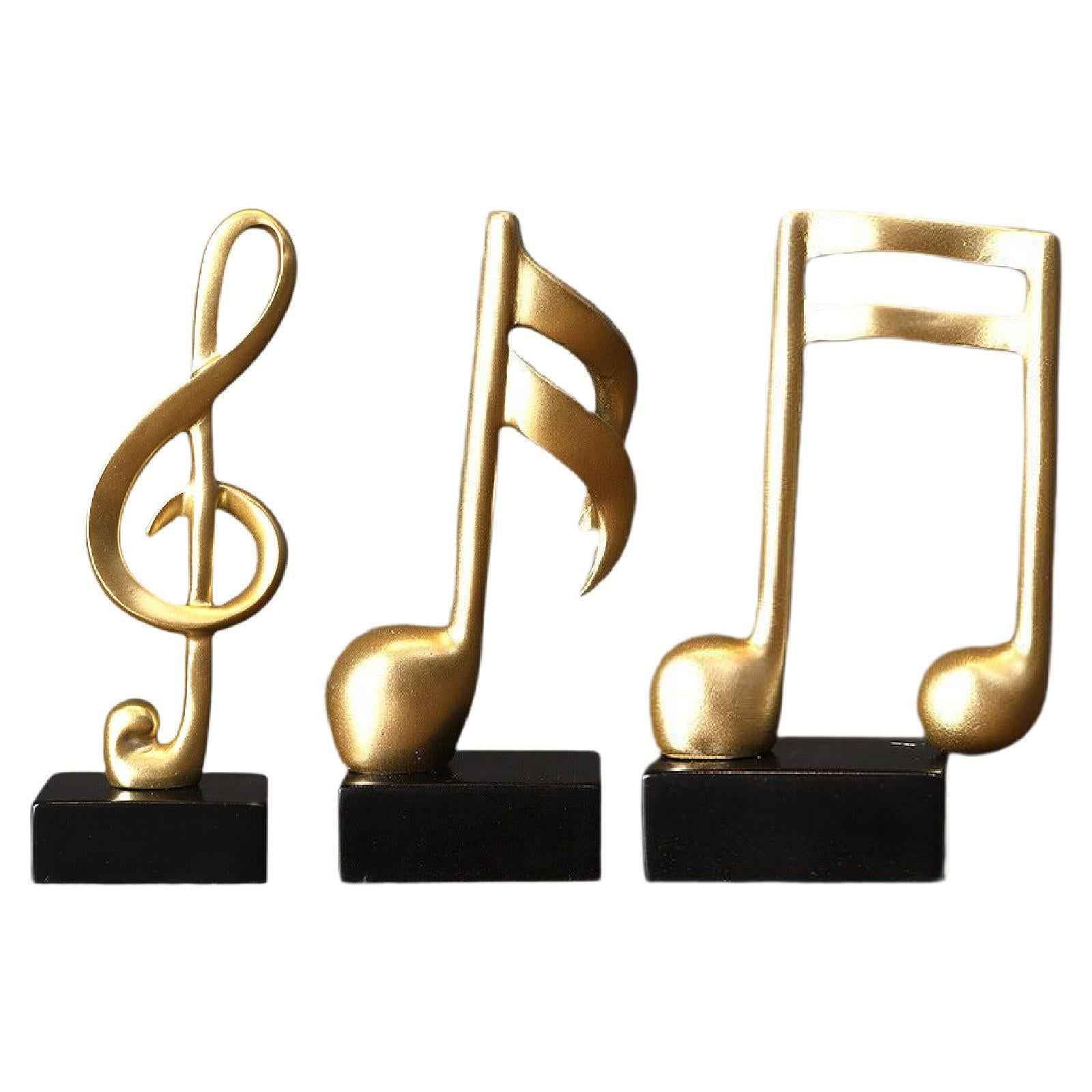 Music Note Sculpture Table Centerpiece Creative for Bookshelf Desk Fireplace Style A