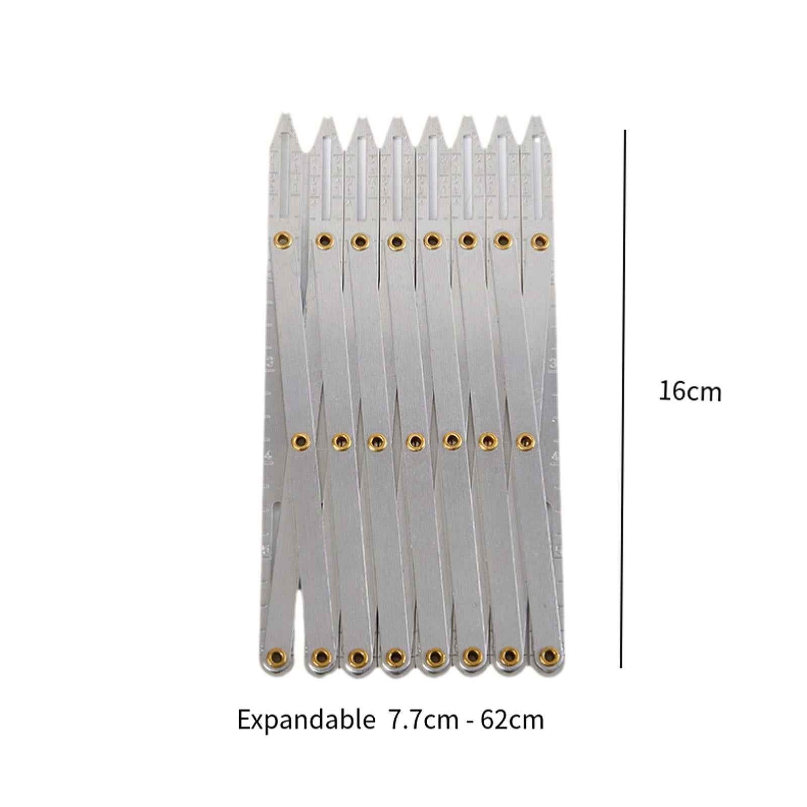 Expanding Sewing Gauge Button Guide for Window Curtain Pleats Button Marking