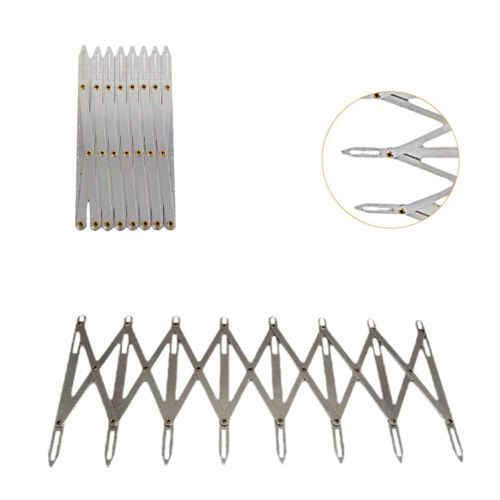 Expanding Sewing Gauge Button Guide for Window Curtain Pleats Button Marking