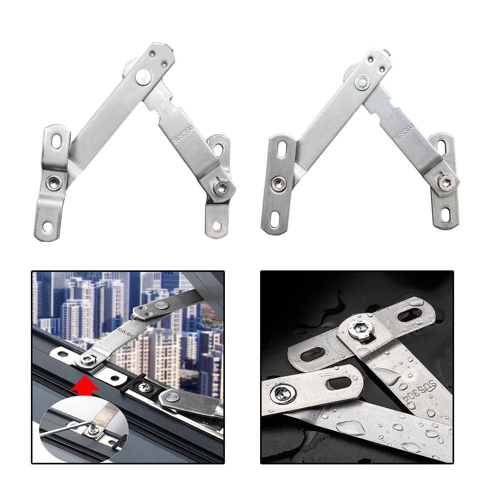 Window Sash Lock Window Restrictor Patio Security Living Room Window Stopper 15.6cmx13mm