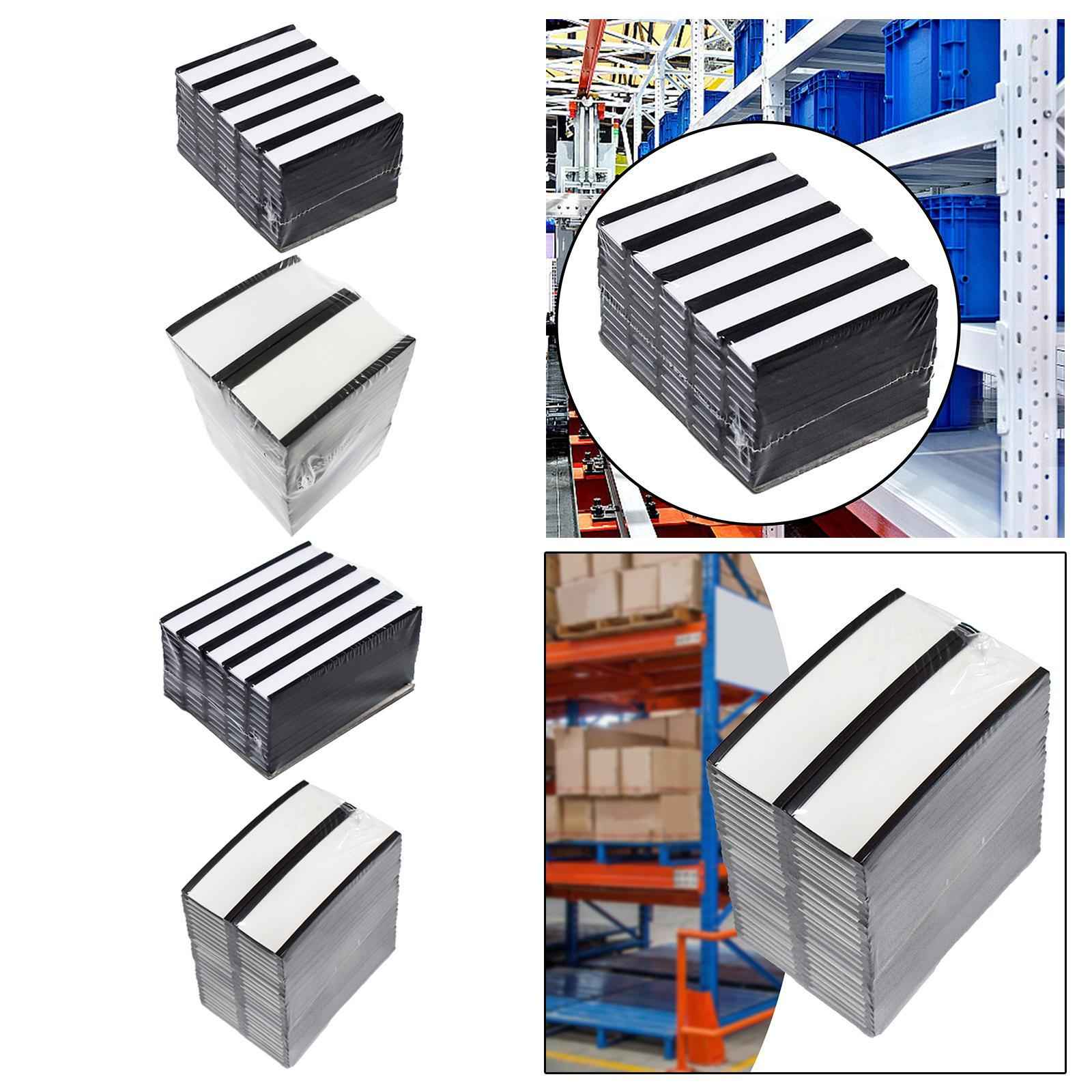 Magnetic Label Holders Workshop Data Cards Holder Garage Office Shelf Labels 5.08x1.27cm 60Pcs