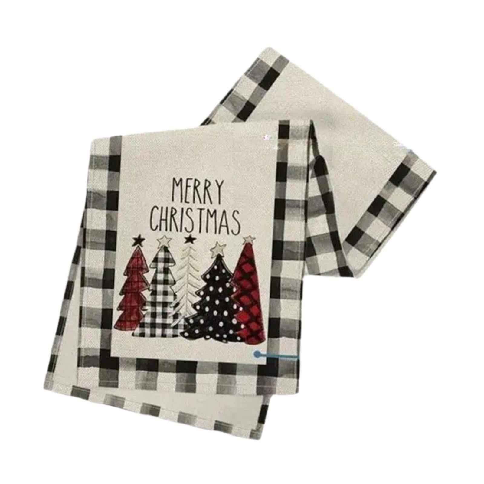 Halloween Table Runner 71 inch Long Rectangular Table Cover Xmas Table Cloth Xmas Trees Pattern