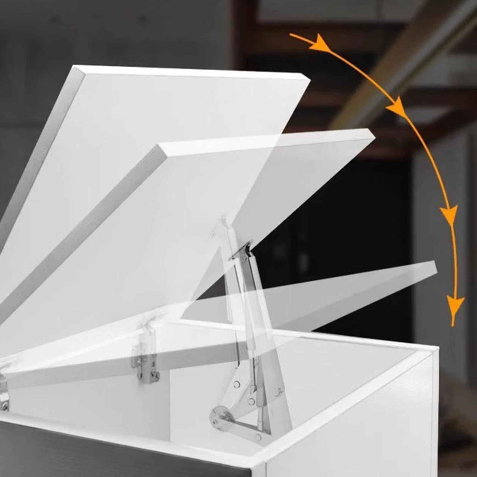 Lid Support Hinge Adjustable Stopping Slow Lowering for Tatami Furniture Bed 150N