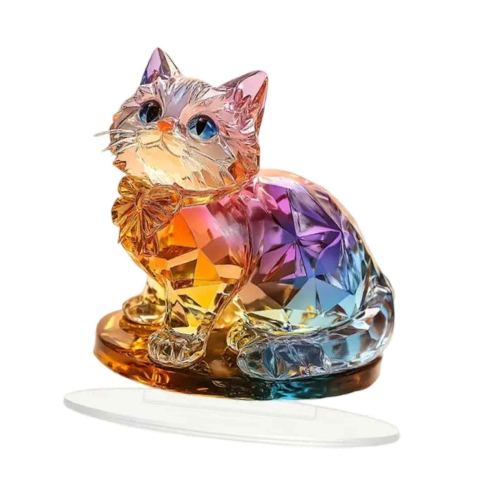 2D Acrylic Ornament Tabletop Ornament Animal Plague for Desk Bedroom Cabinet