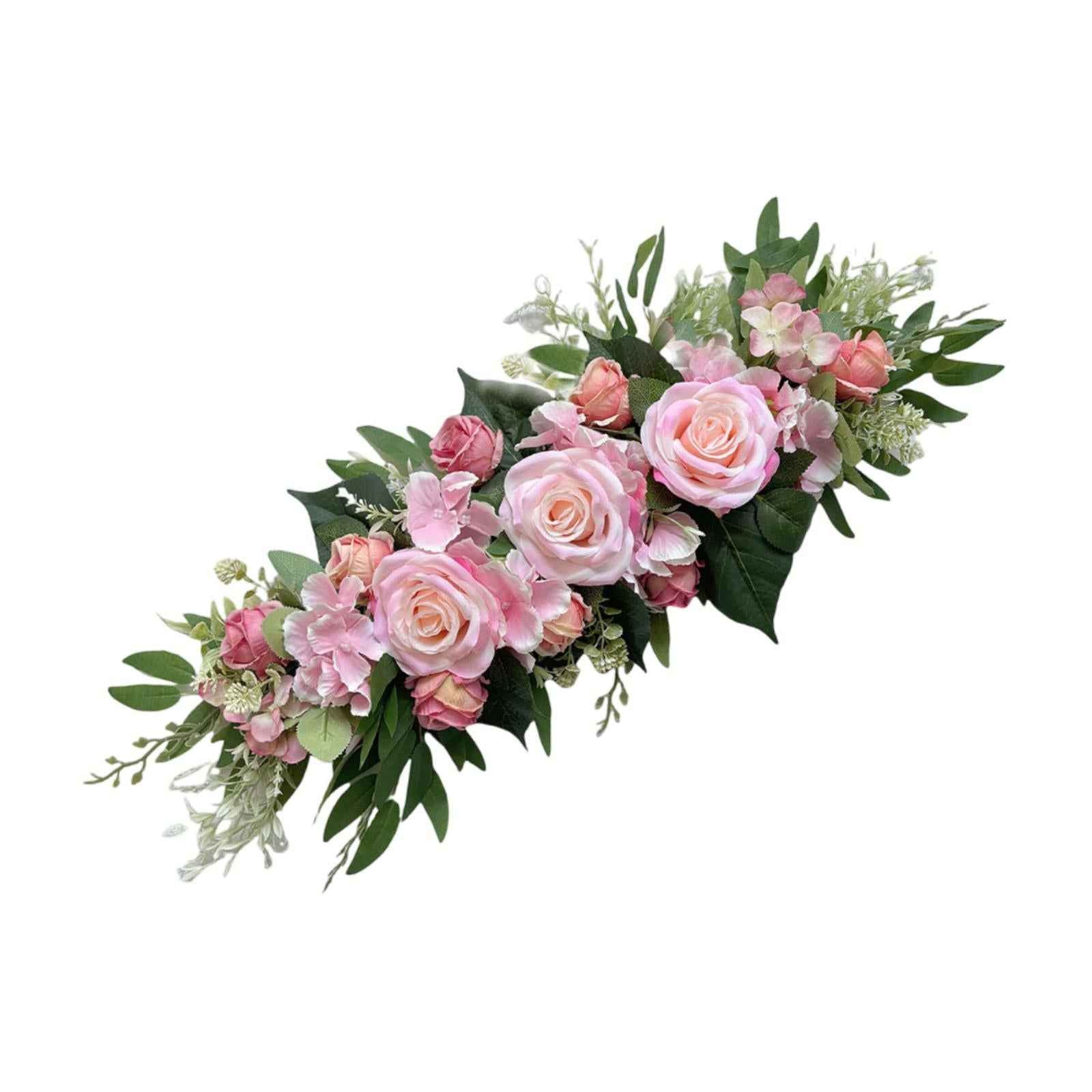 Artificial Wedding Arch Flower Gifts for Bridal Shower Wall Wedding Ceremony Dark Pink