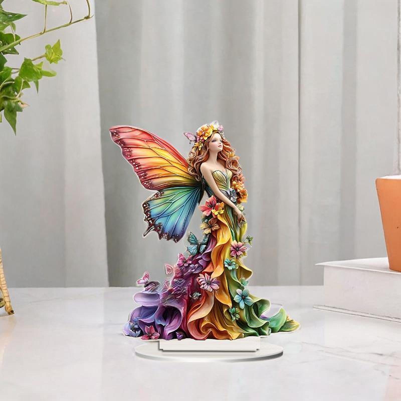 Acrylic Butterfly Fairy Decor Attractive for Fireplace Display Shelf Holiday