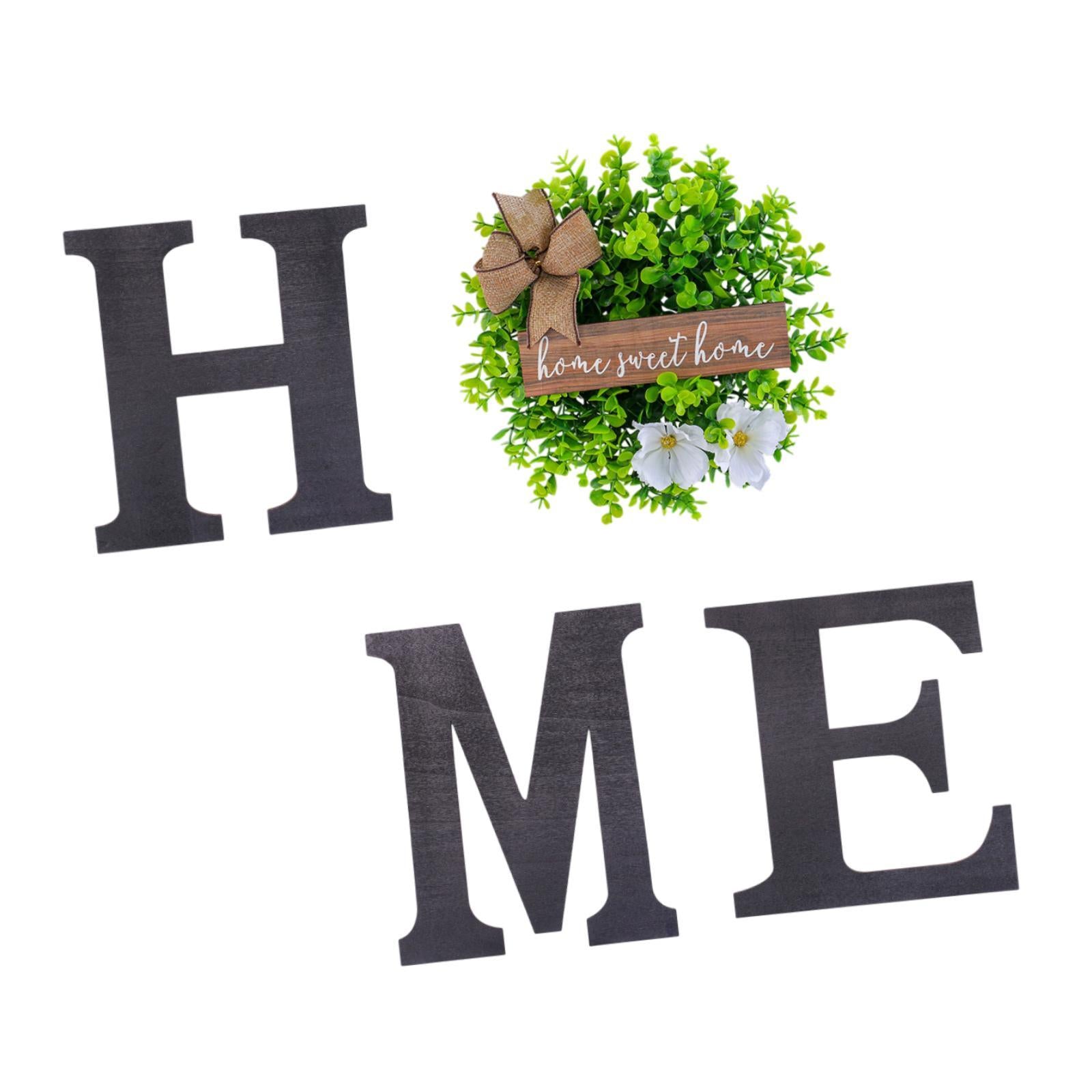 Wooden Home Letters Sign Wall Decor Wall Art for Entryway Indoor Living Room