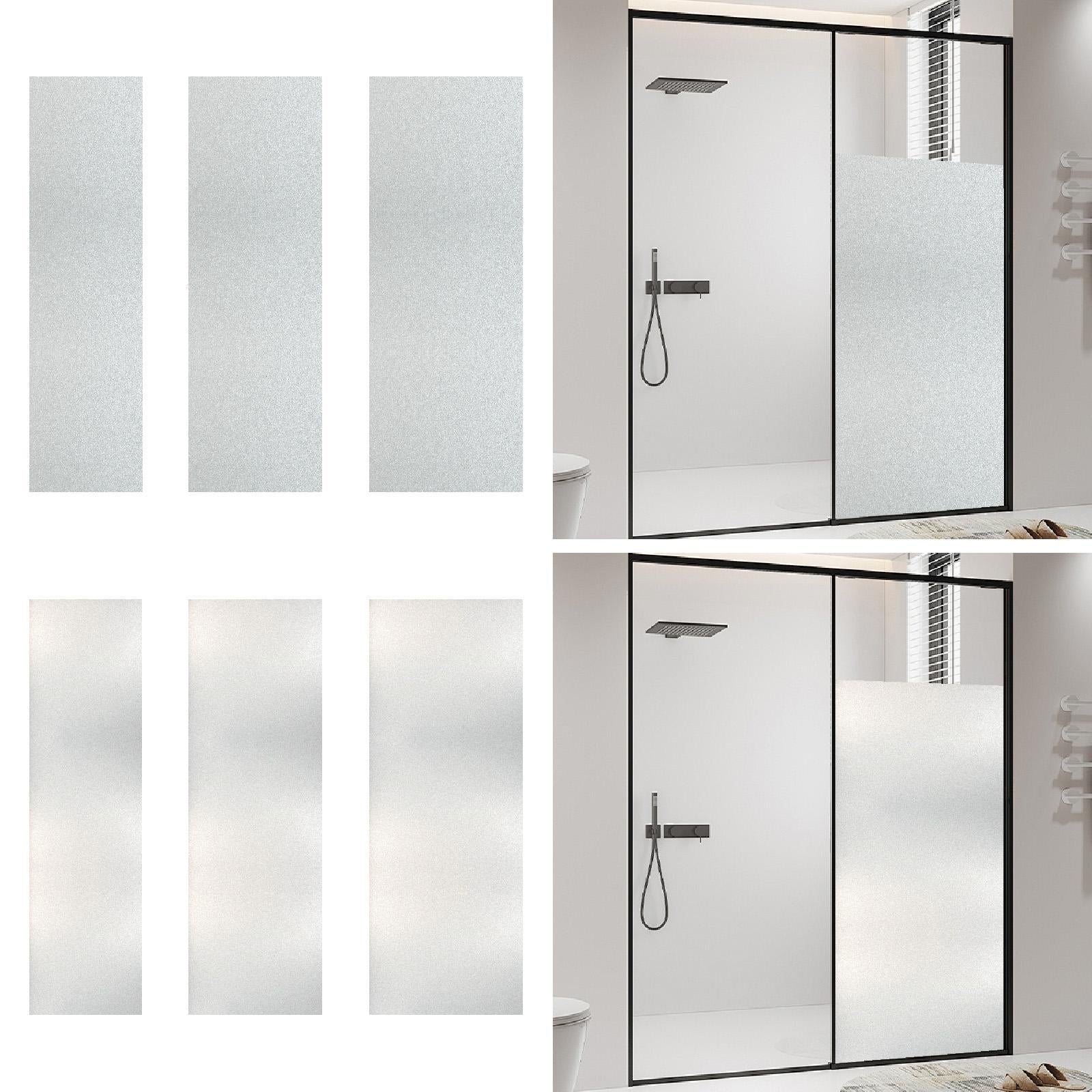 Window Privacy Film Living Room Removable Housewarming Static Cling Blackout Frosted 30x200cm