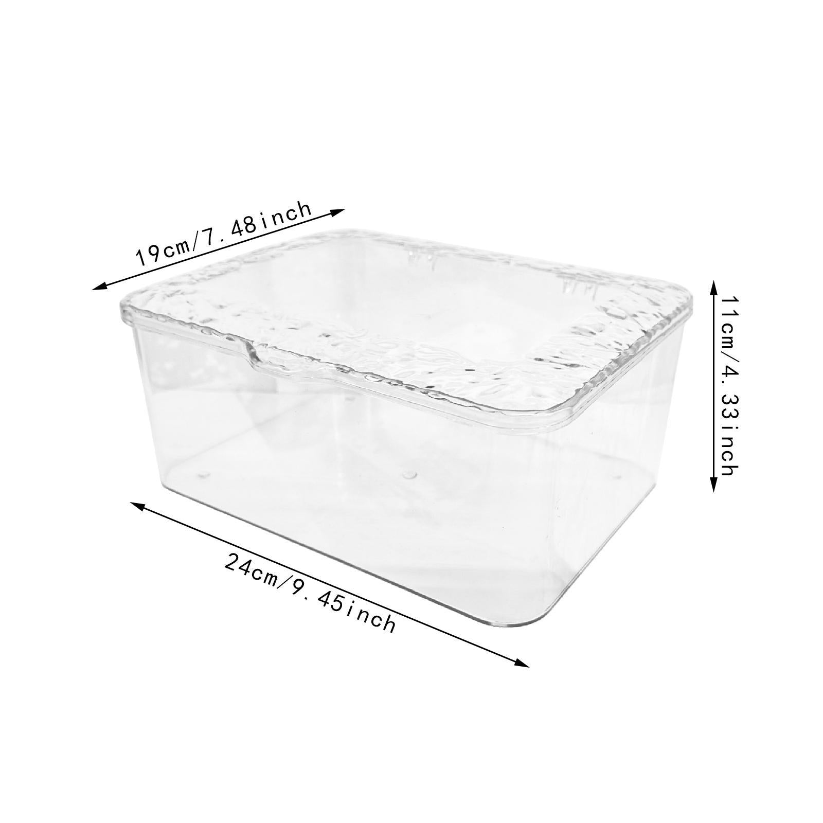 Desk Organizer Organization Stationery Storage Box for Bedroom Vanity Office Upgraded Clear