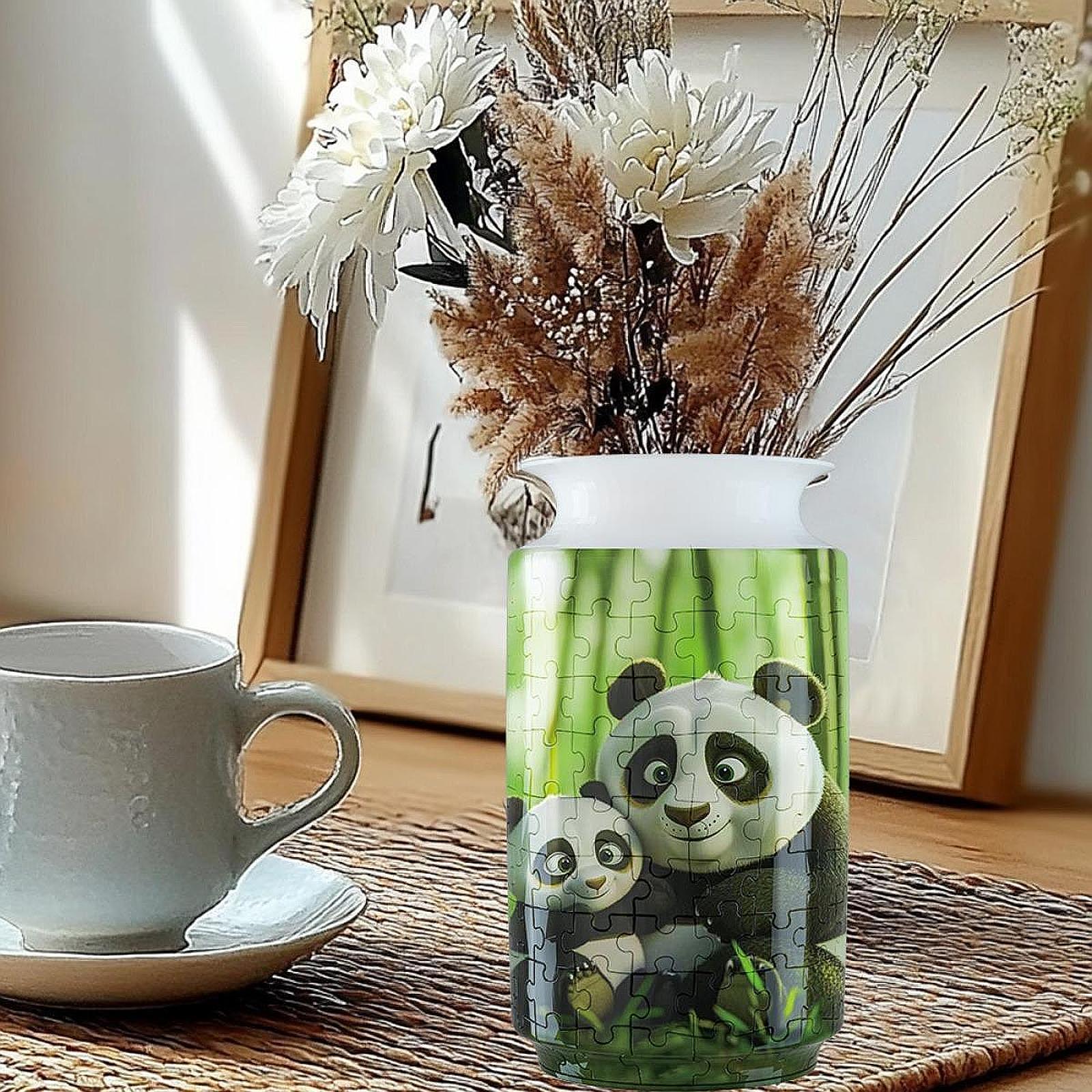 3D Puzzle Flower Vase Desktop Centerpiece Simple Party Decorative Flower Pot