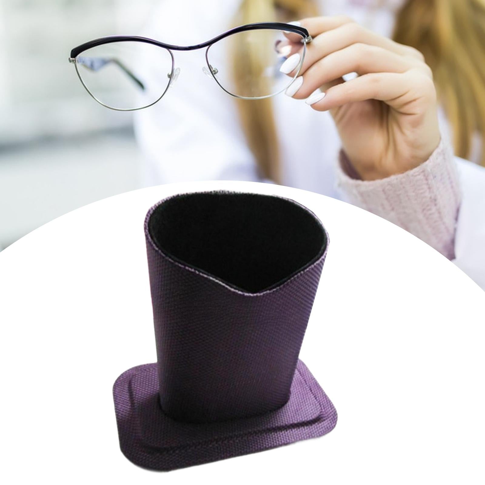 Eyeglasses Holder Stable Glasses Stand Case for Nightstand Table Living Room Purple