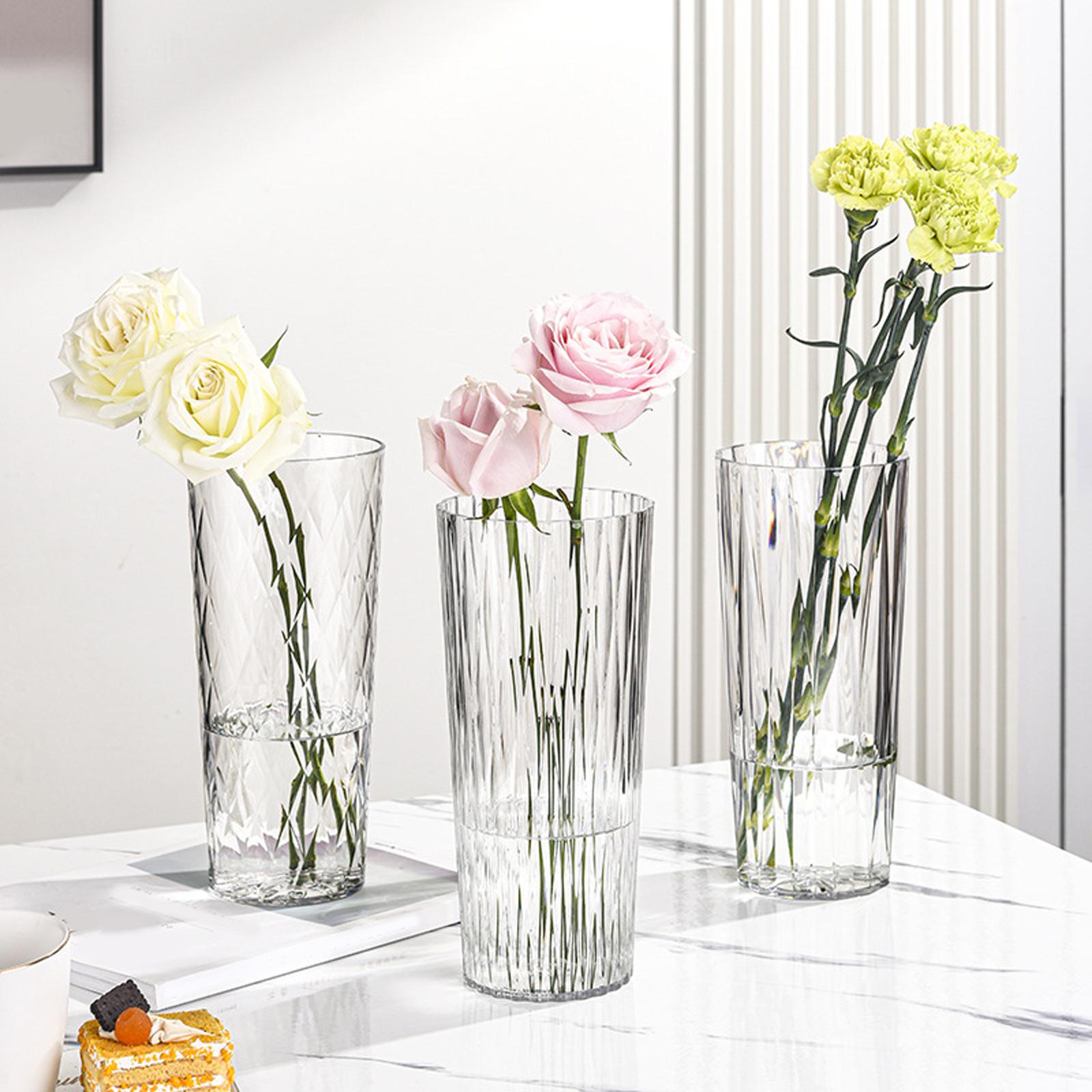 Decorative Vase Elegant Photo Prop Flower Pot for Office Living Room Kitchen Style B