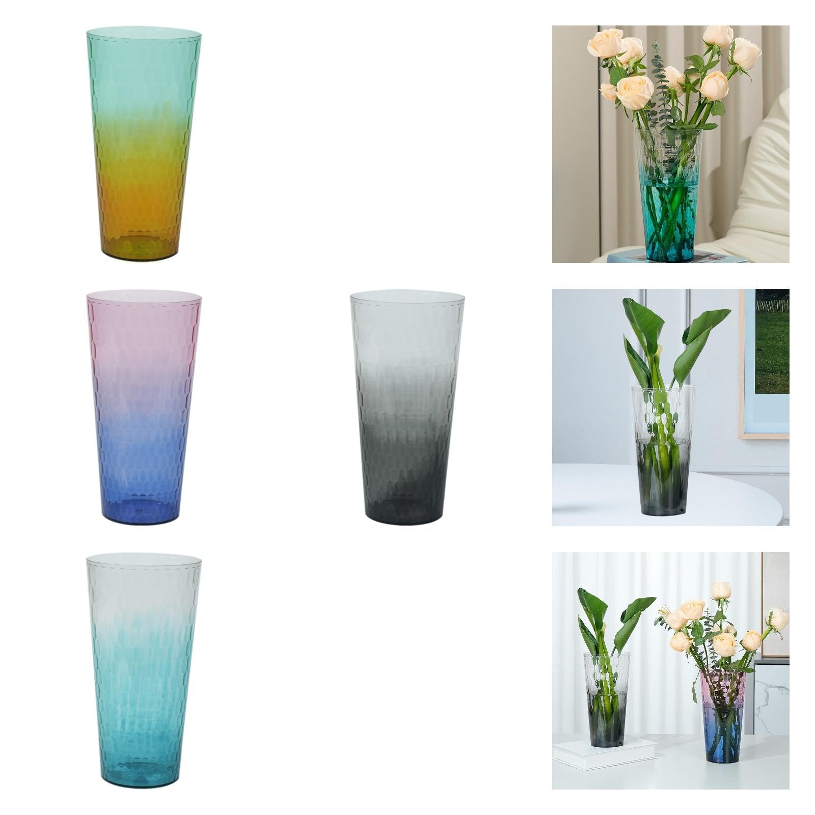Flower Vase Dry Flowers Desk Floral Arrangement for Mantel Fireplace Wedding Orange Green