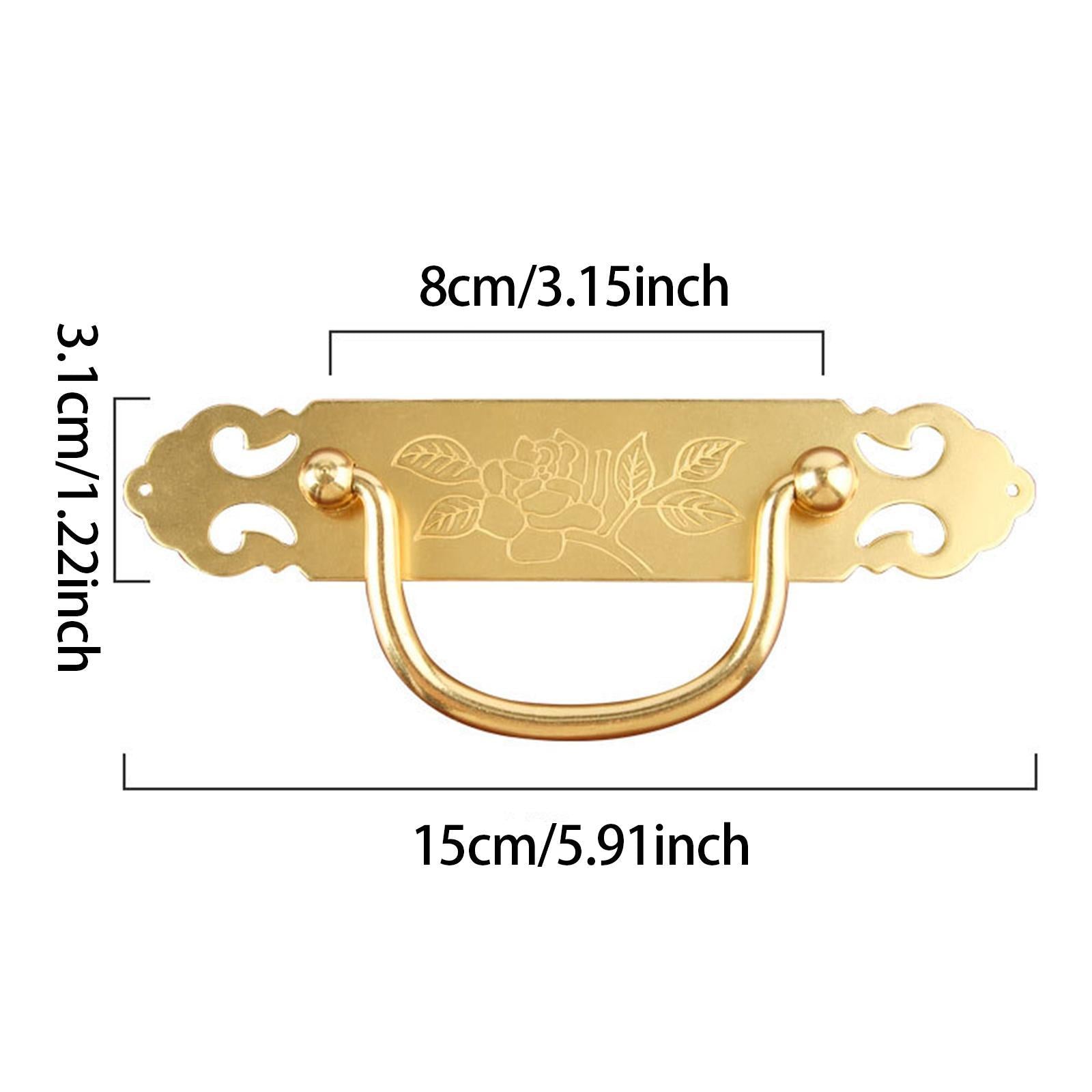 Drawer Pull Handle Brass Furniture Door Handle for Cupboard Bathroom Kitchen Gold