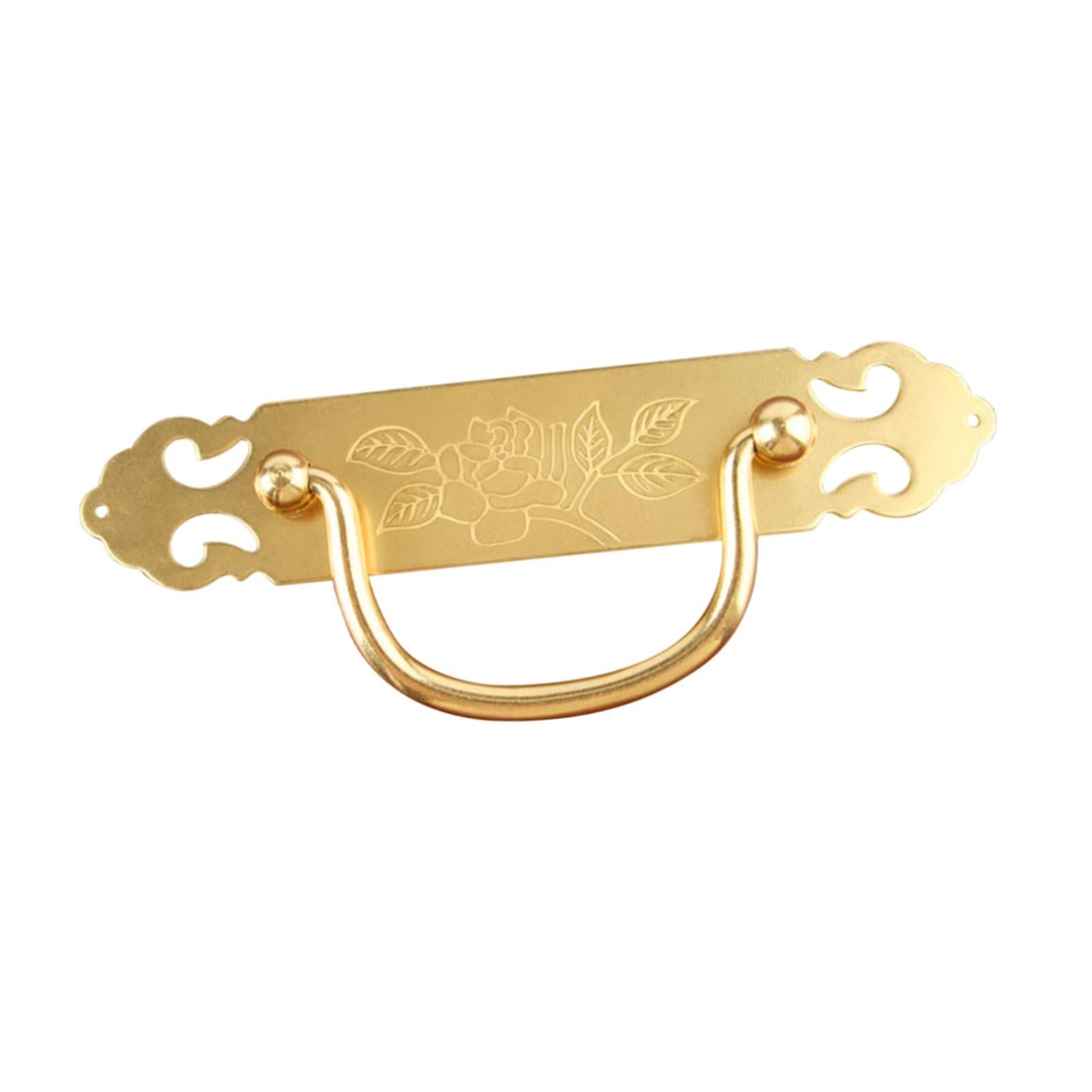 Drawer Pull Handle Brass Furniture Door Handle for Cupboard Bathroom Kitchen Gold