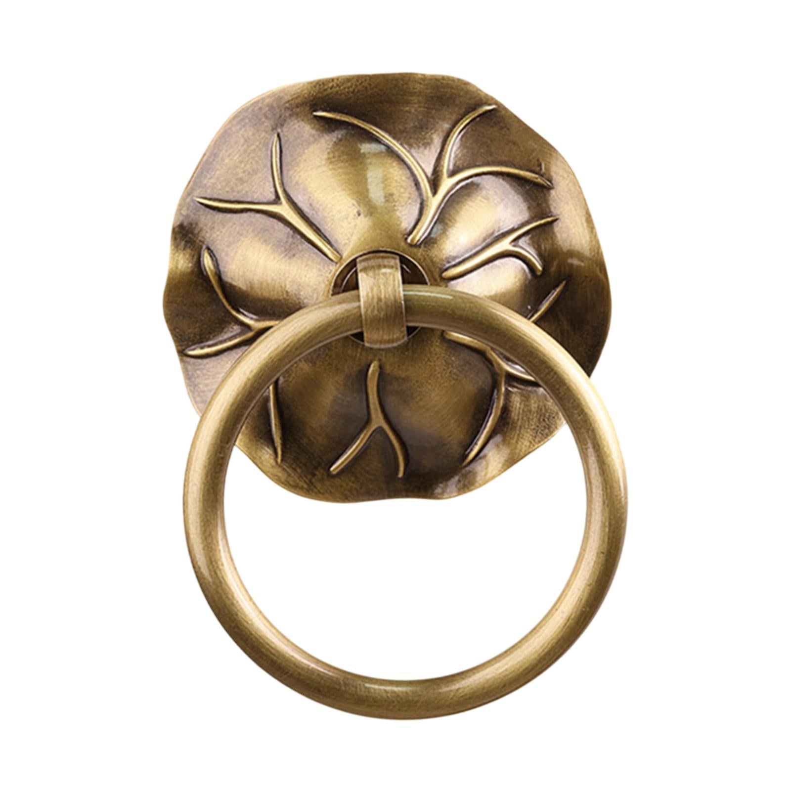 Door Knocker Door Hardware Metal Decorative Door Handle for Garden Barn Shed Bronze