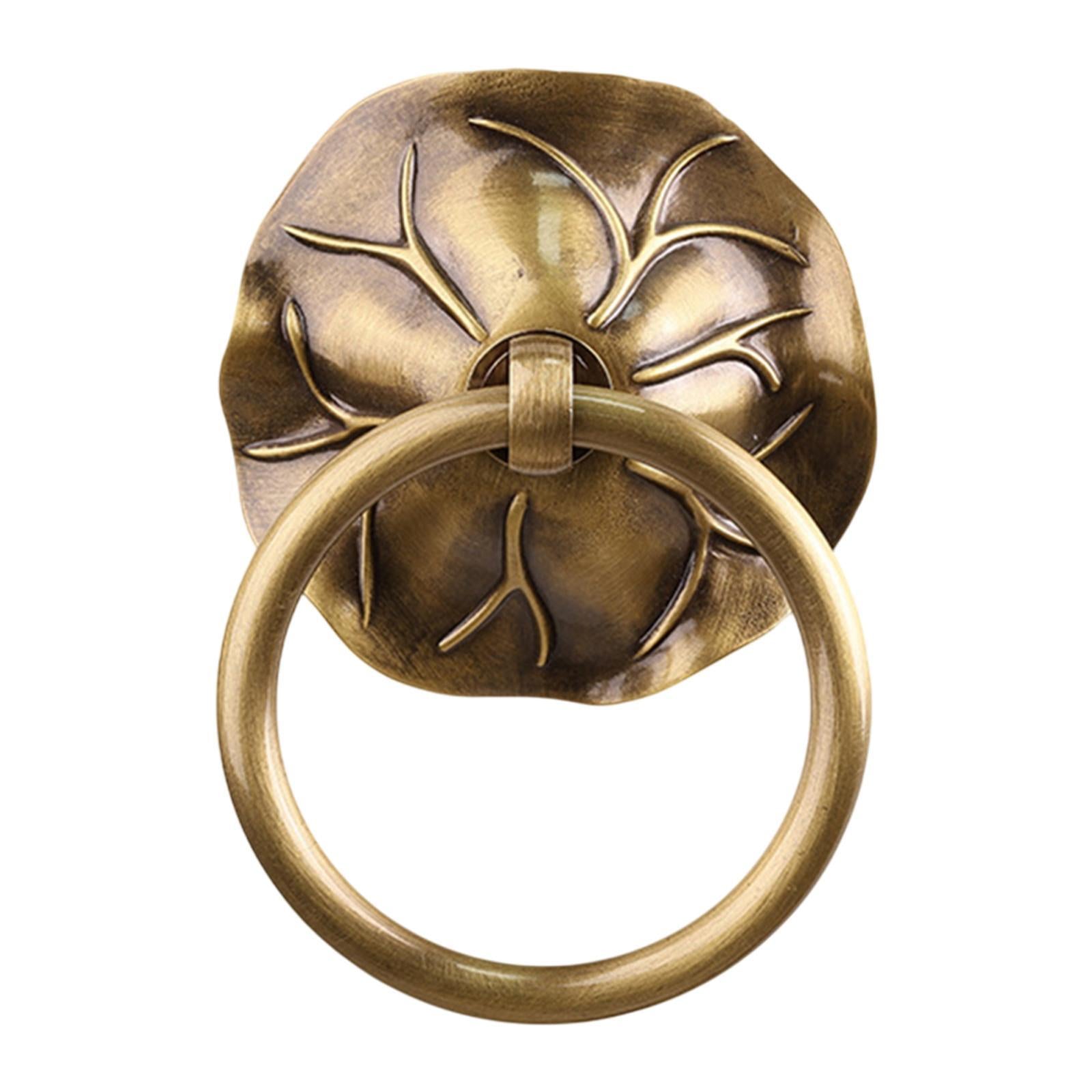 Door Knocker Door Hardware Metal Decorative Door Handle for Garden Barn Shed Bronze