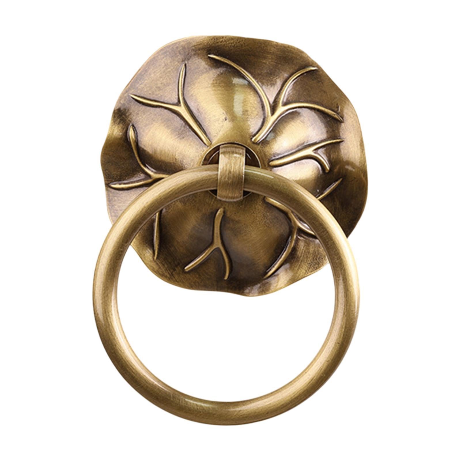 Door Knocker Door Hardware Metal Decorative Door Handle for Garden Barn Shed Bronze