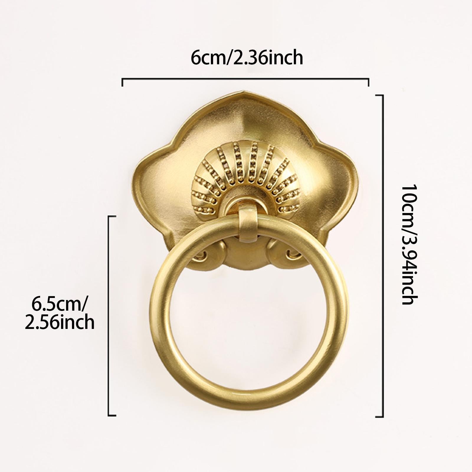 Gate Handle Replacement Brass Door Hardware for Wooden House Fence Farmhouse Gold