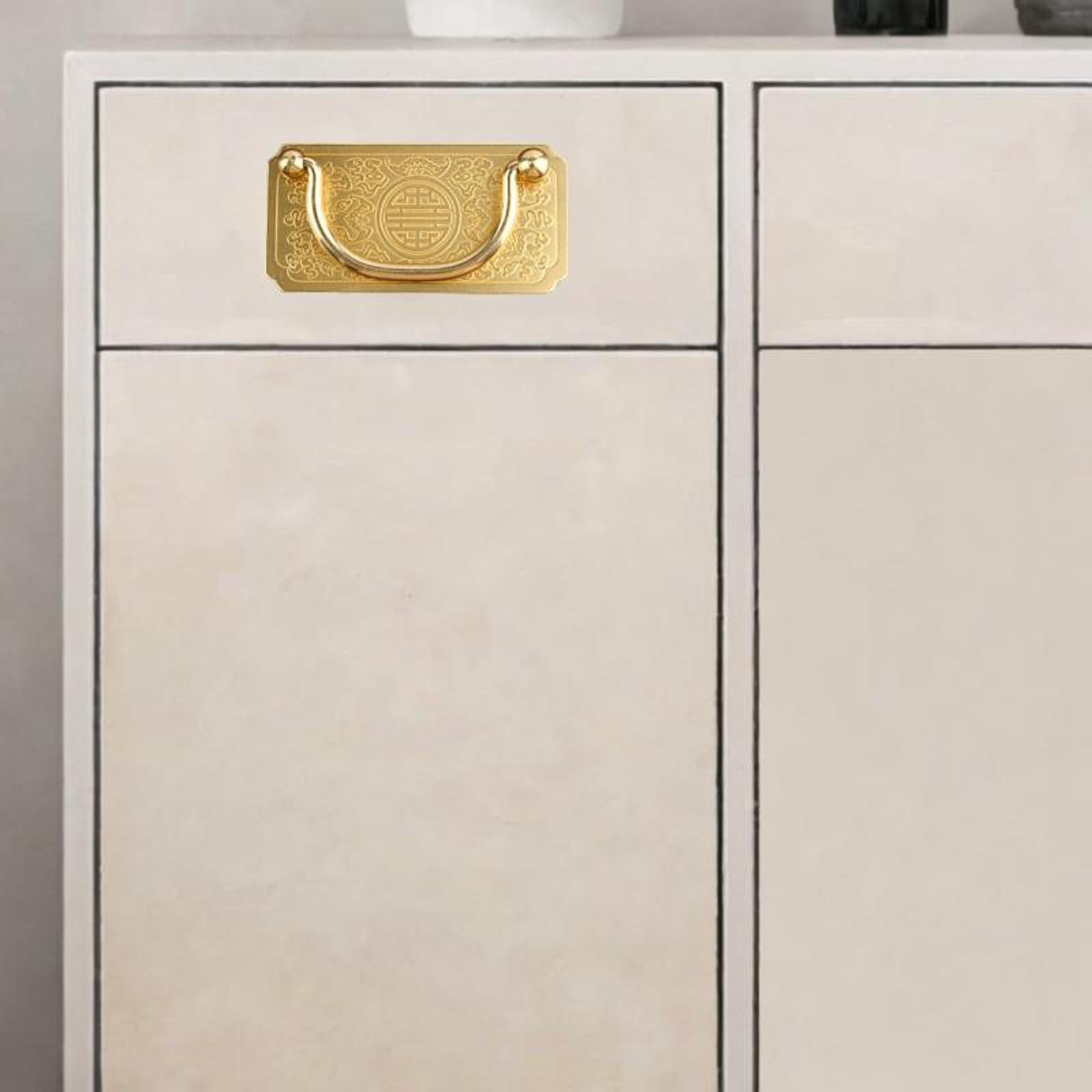 Cabinet Pull Handle Brass Sturdy Drawer Handle for Living Room Bathroom Home Gold