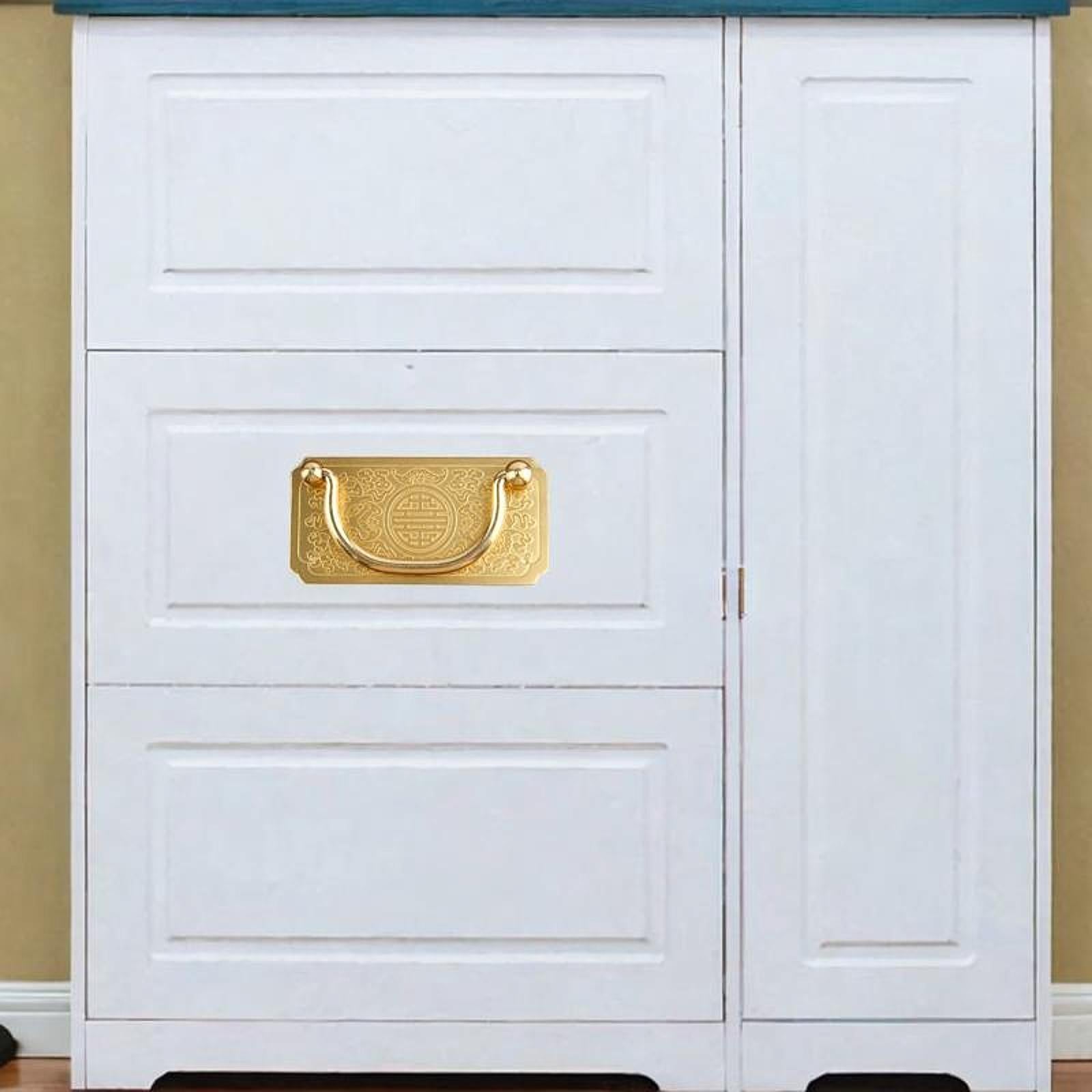 Cabinet Pull Handle Brass Sturdy Drawer Handle for Living Room Bathroom Home Gold