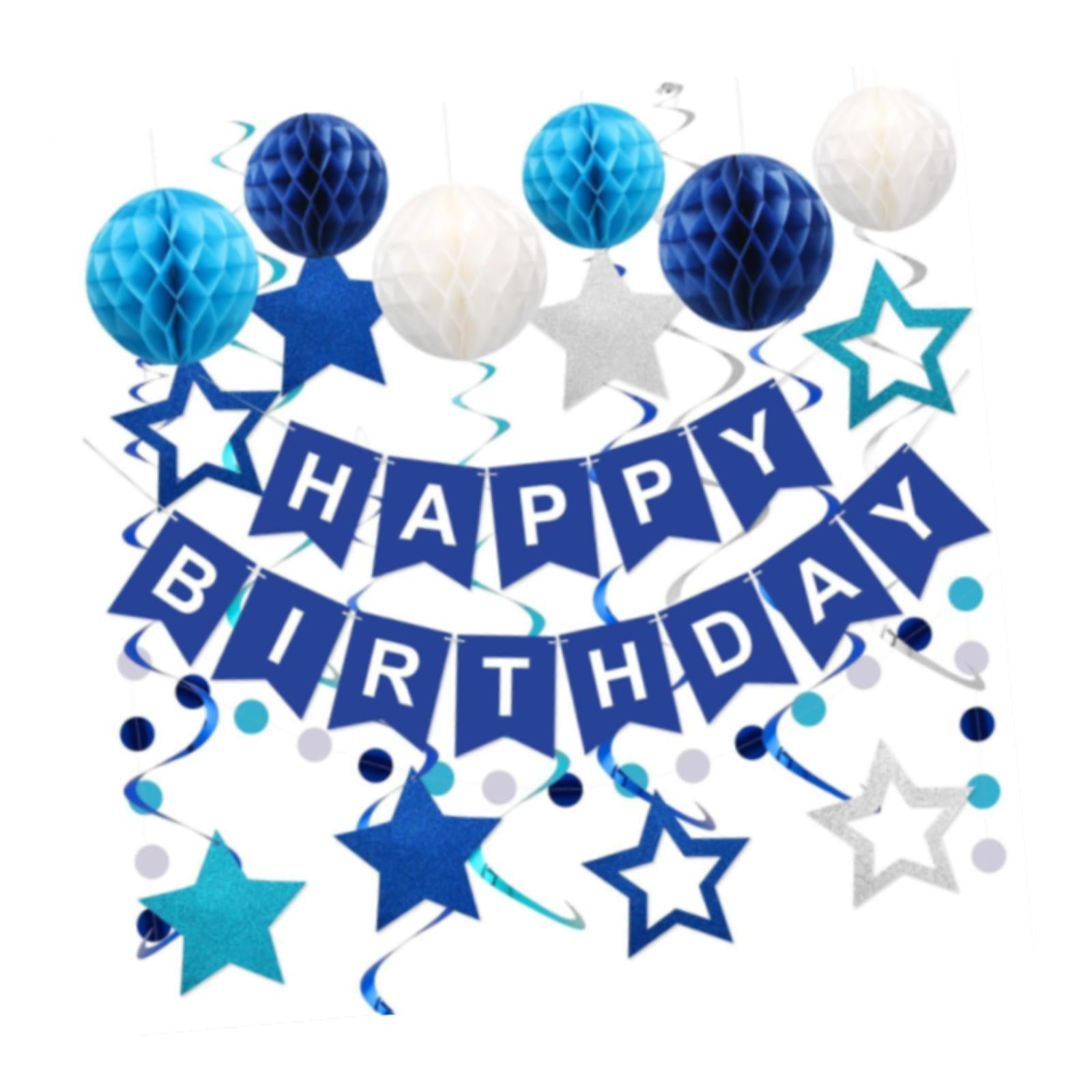 Birthday Banner Paper Crafts for Backyard Farmhouse for Women Men Boys Girls