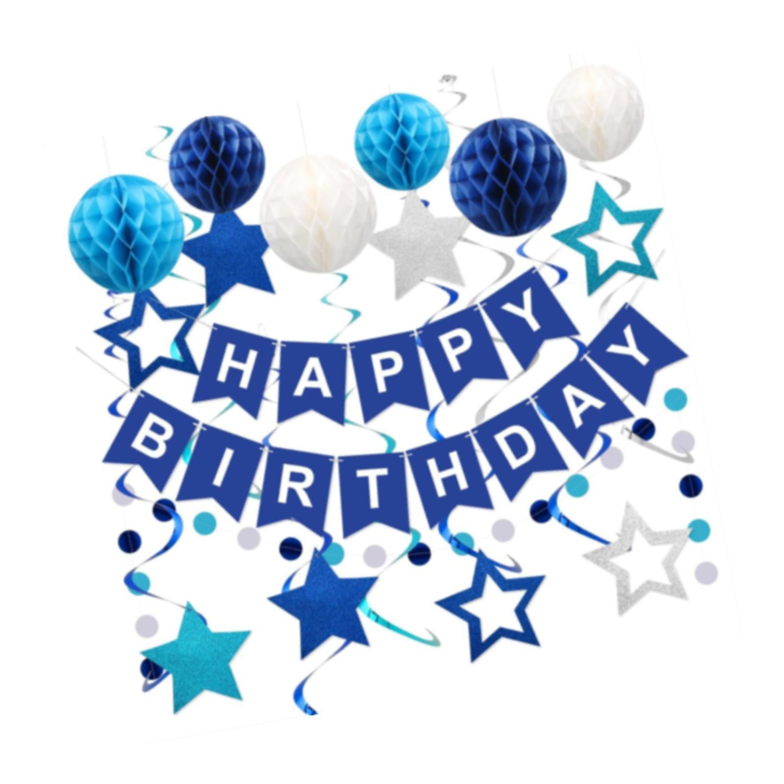 Birthday Banner Paper Crafts for Backyard Farmhouse for Women Men Boys Girls