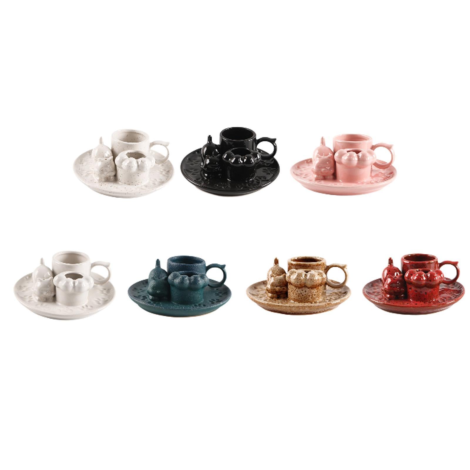 Palo Santo Holder Ceramic Sage Bundle Burner for Meditation Desk Living Room Spotted White