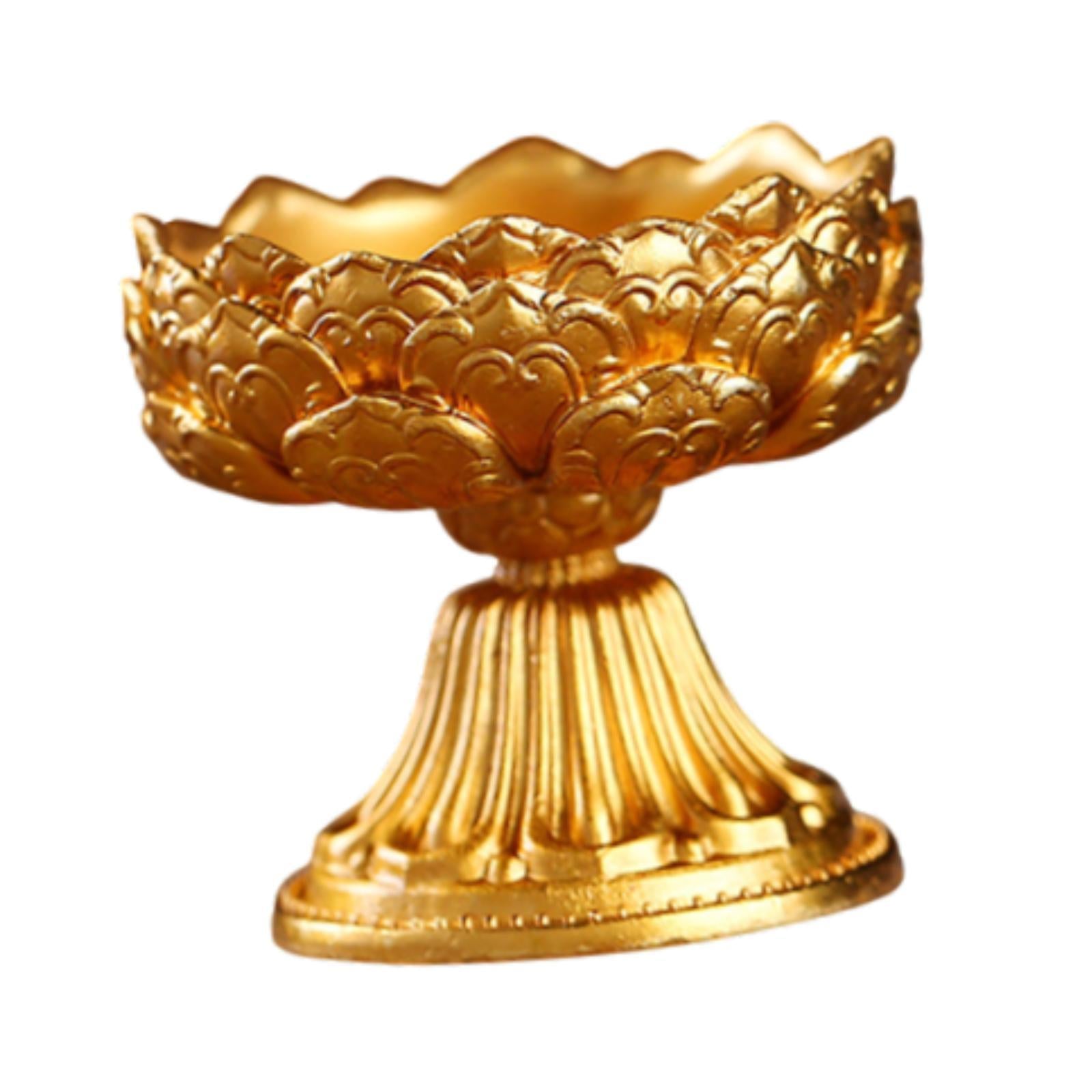 Ghee Lamp Stand Meditation Butter Lamp Holder for Dinner Dining Room Temples