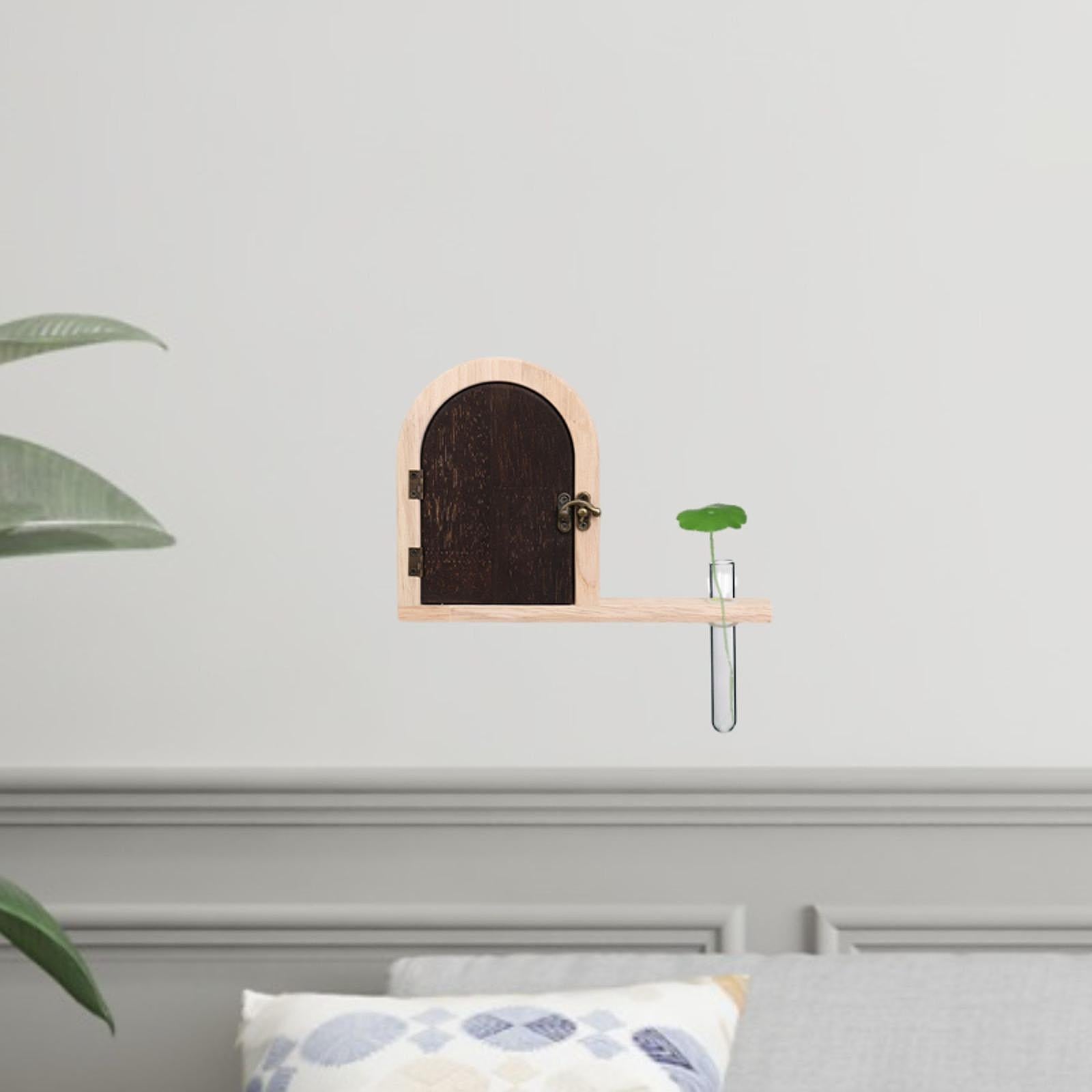 Outlet Cover Wood Elegant Socket Protection Box for Kitchen Workshop Bedroom 22x15.7cm Beige and Brown