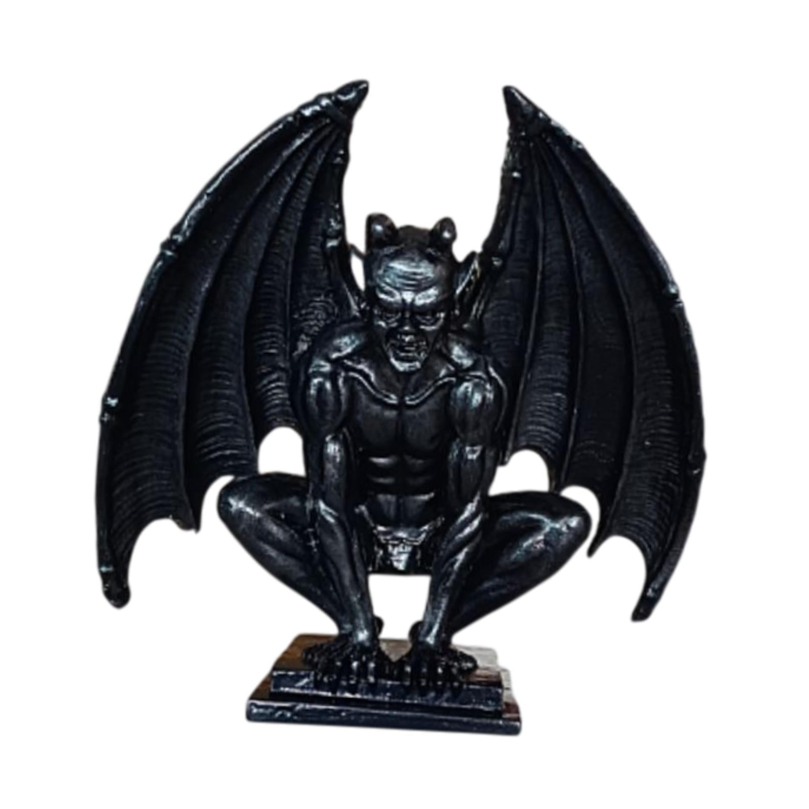Demon Demon Gothic Sculpture Figurine Shelf Collection Guardian Miniature Black