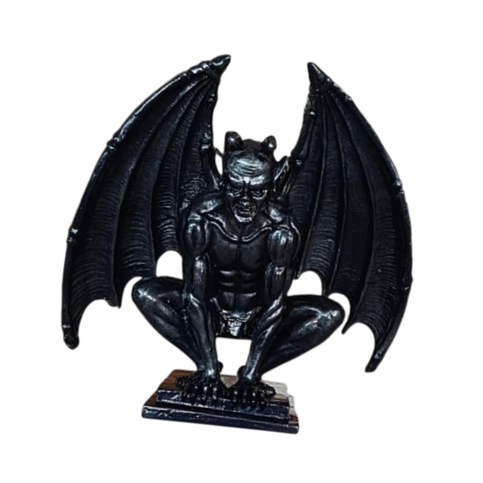 Demon Demon Gothic Sculpture Figurine Shelf Collection Guardian Miniature Black