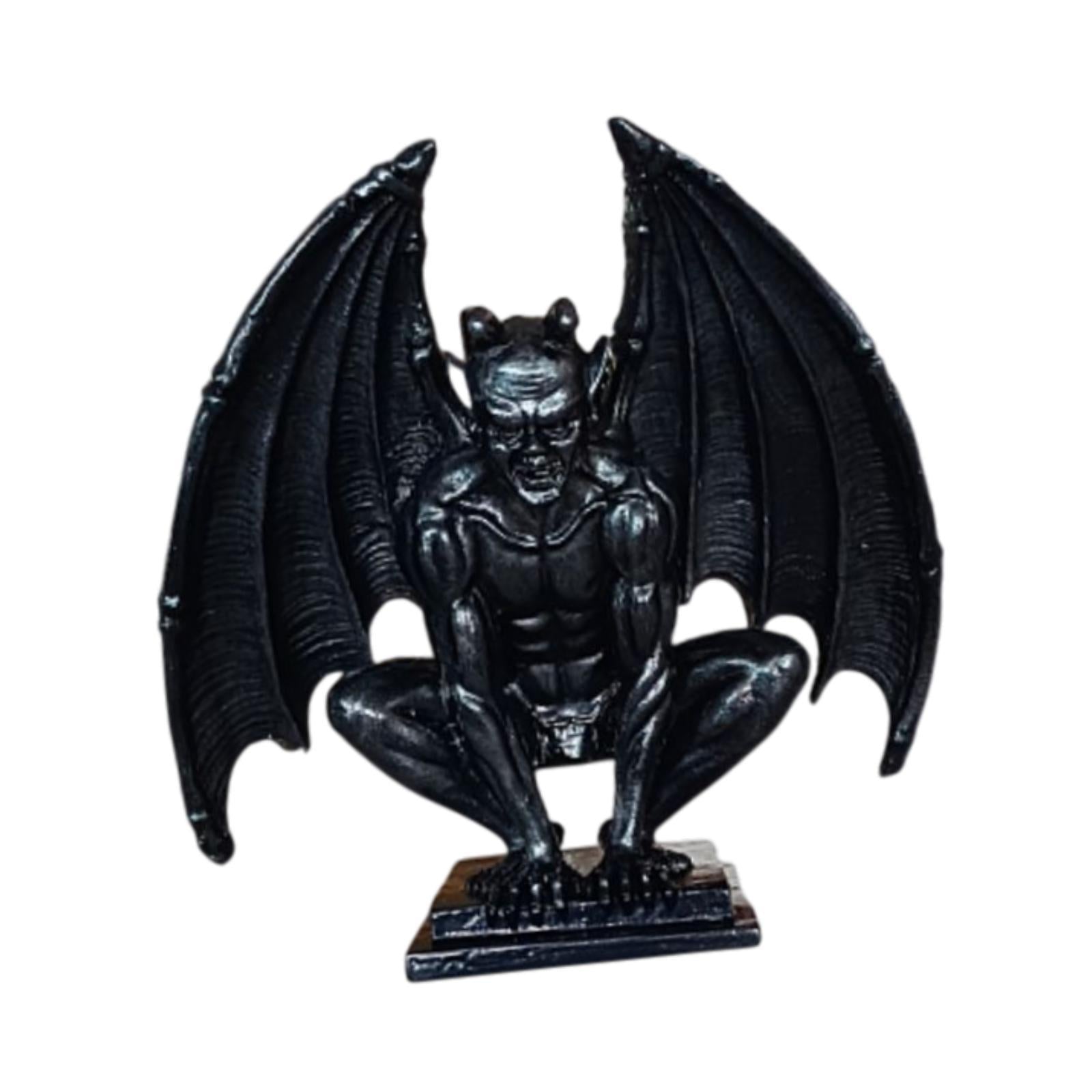 Demon Demon Gothic Sculpture Figurine Shelf Collection Guardian Miniature Black