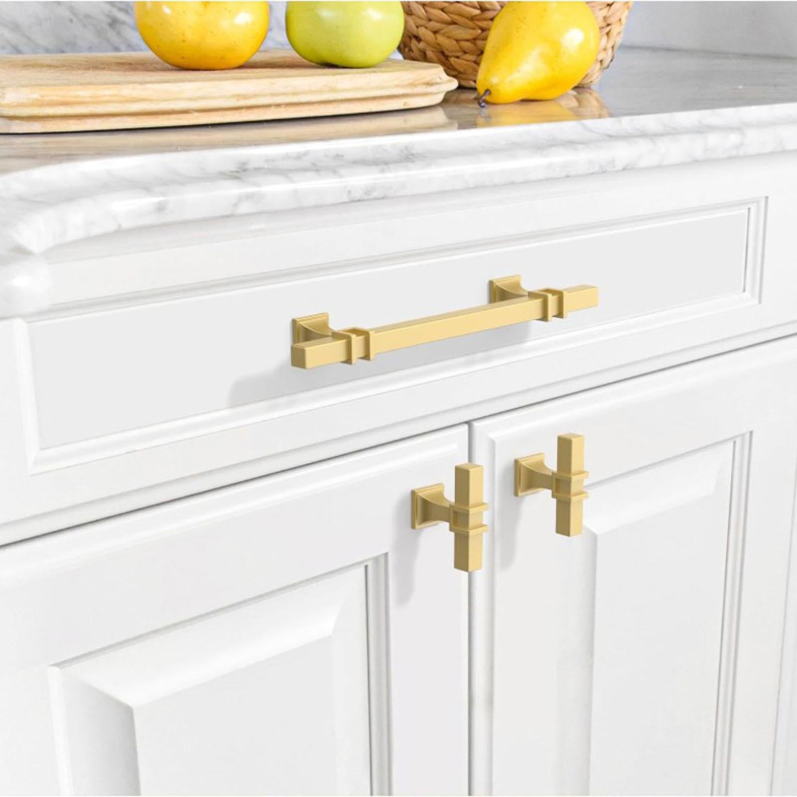 Drawer Pulls Cabinet Hardware Versatile 10Pieces for Bathroom Rust Resistant