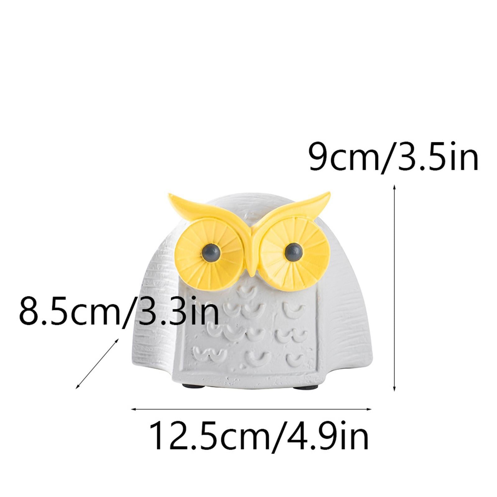 Owl Statue Birds Lovers Gift Resin Owl Figurine for Living Room Bedroom Desk
