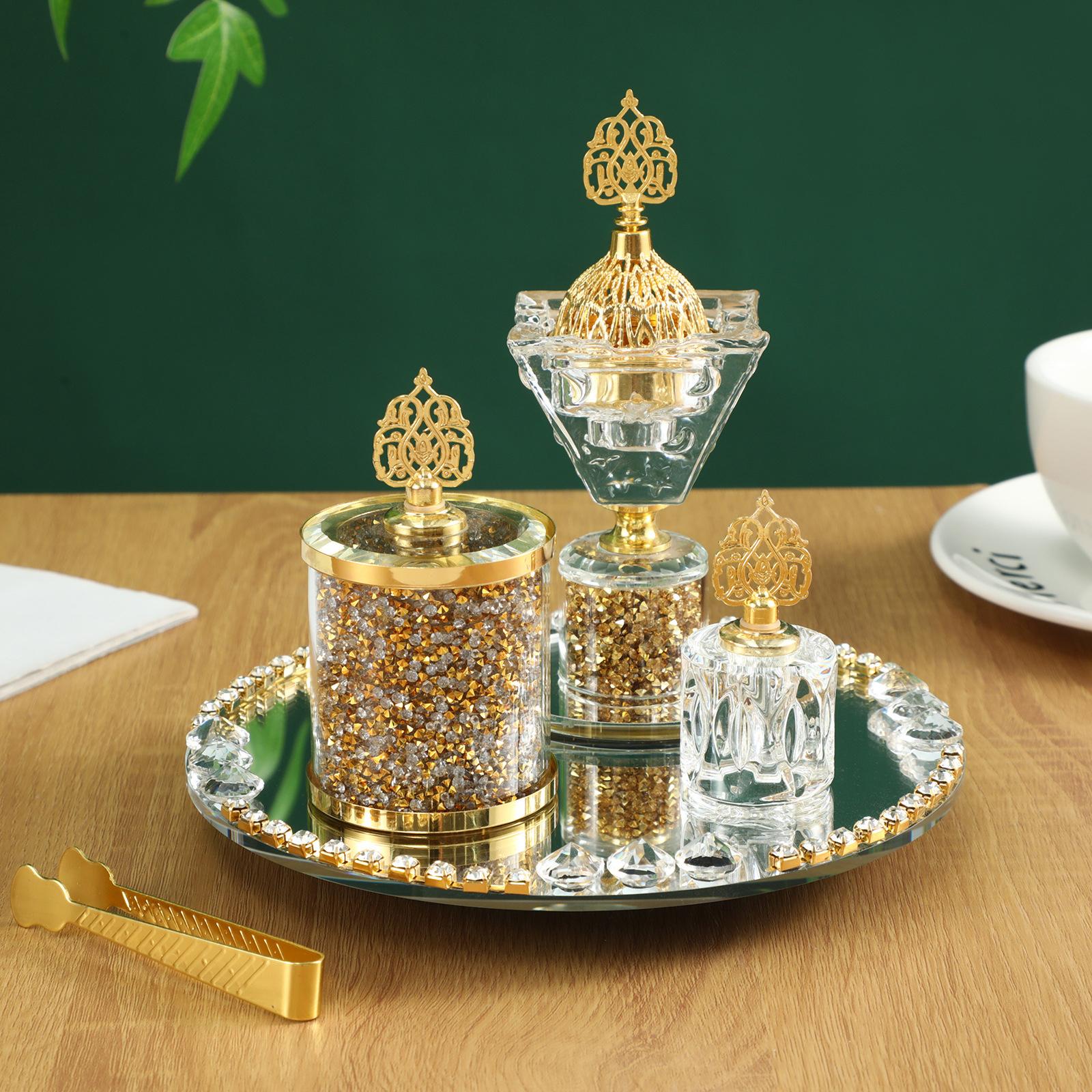 5Pcs Arabic Incense Burner Set Versatile for Prayer, Yoga, Meditation Sturdy