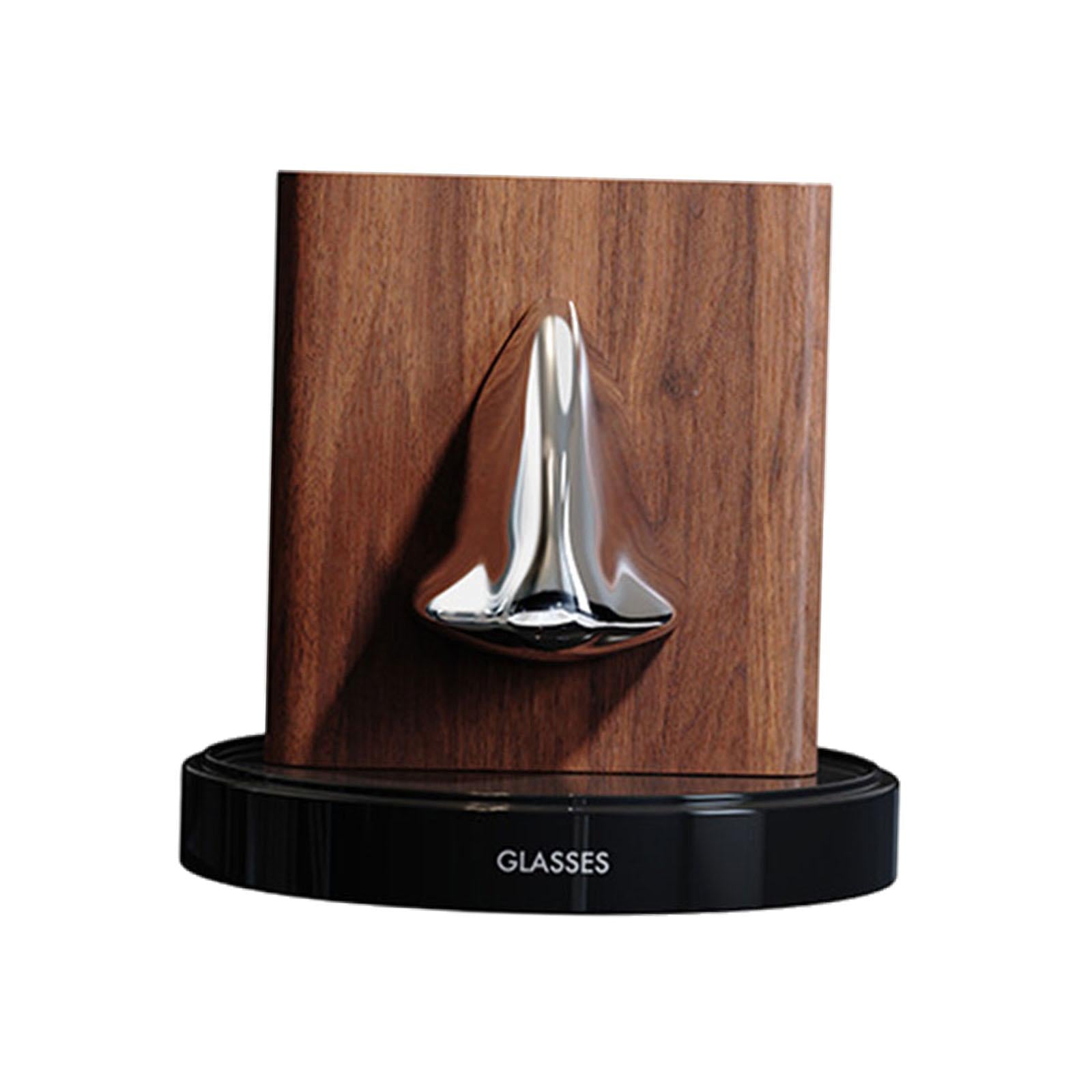 Human Nose Glasses Holder Stand Friends Gift for Bedroom Entryway Home Decor Black Silvery Brown