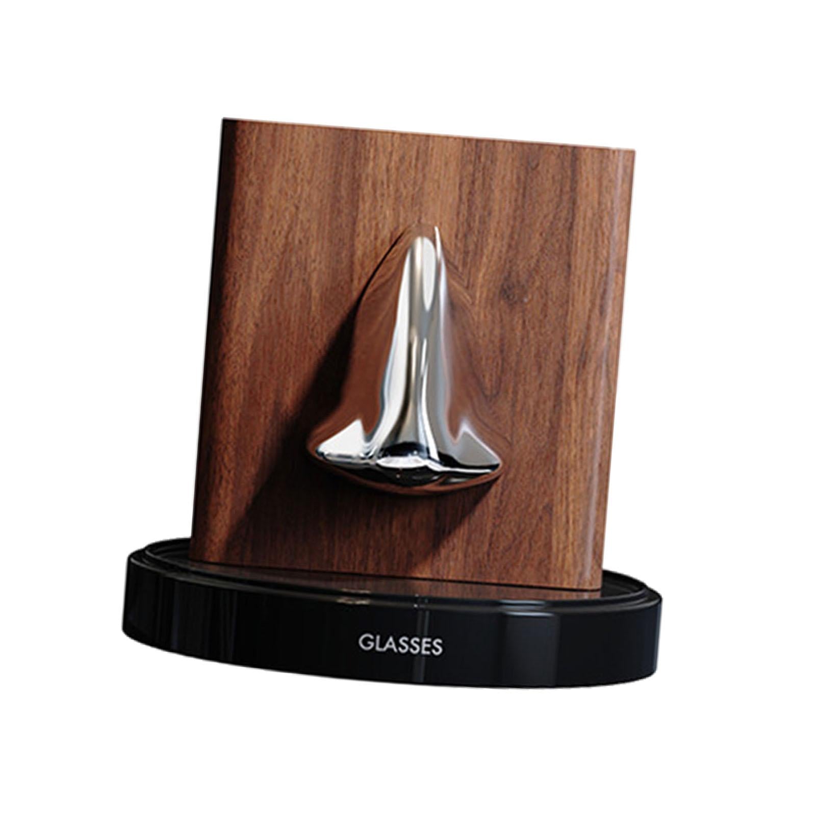 Human Nose Glasses Holder Stand Friends Gift for Bedroom Entryway Home Decor Black Silvery Brown