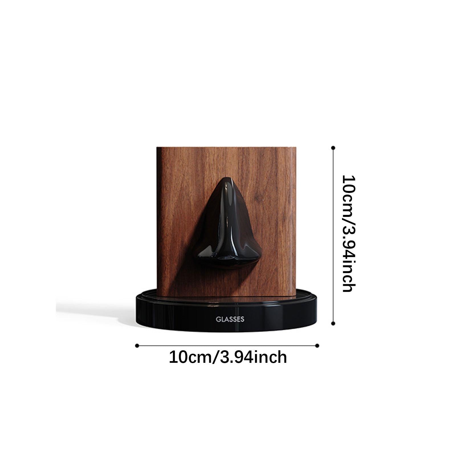 Human Nose Glasses Holder Stand Friends Gift for Bedroom Entryway Home Decor Black Brown