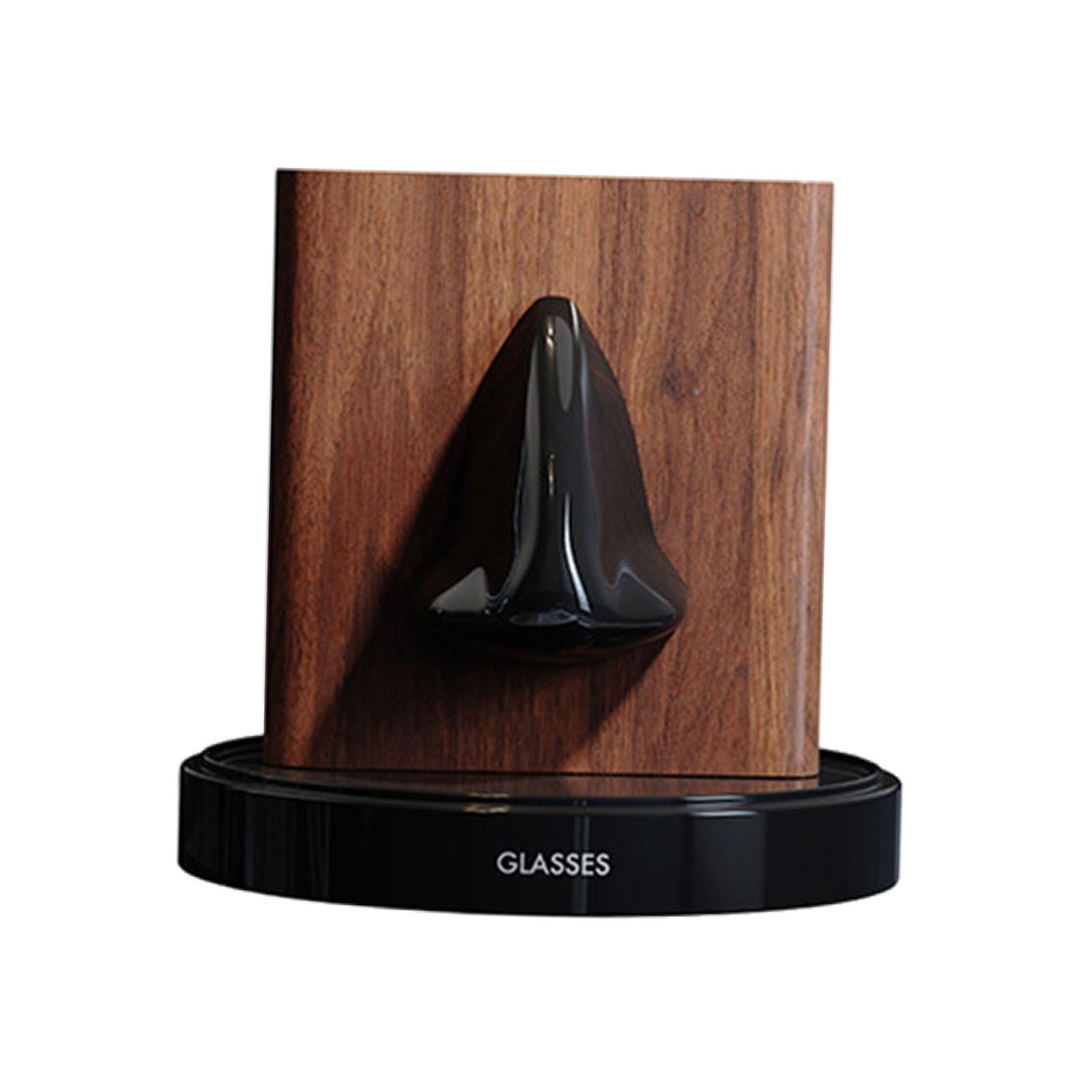 Human Nose Glasses Holder Stand Friends Gift for Bedroom Entryway Home Decor Black Brown