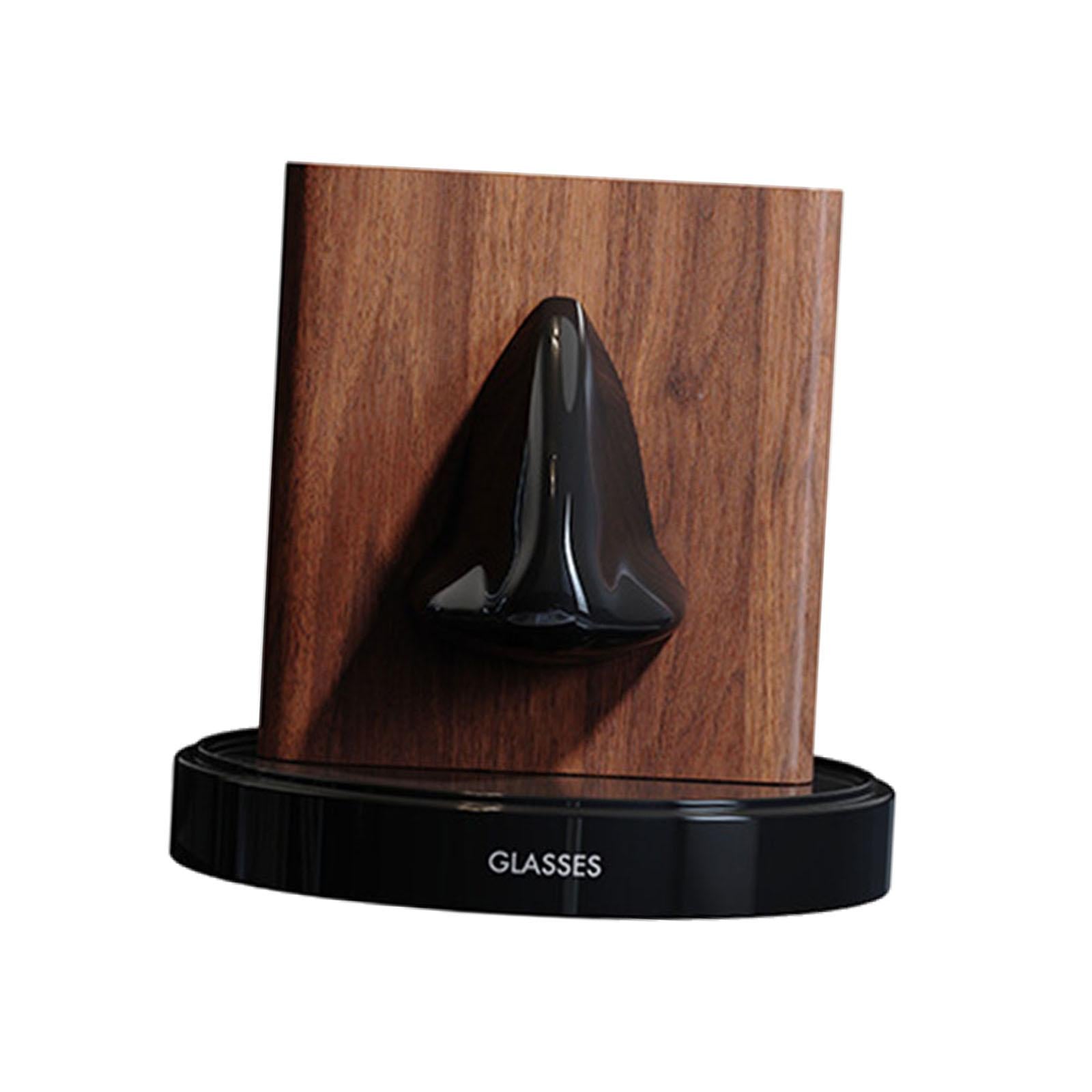 Human Nose Glasses Holder Stand Friends Gift for Bedroom Entryway Home Decor Black Brown
