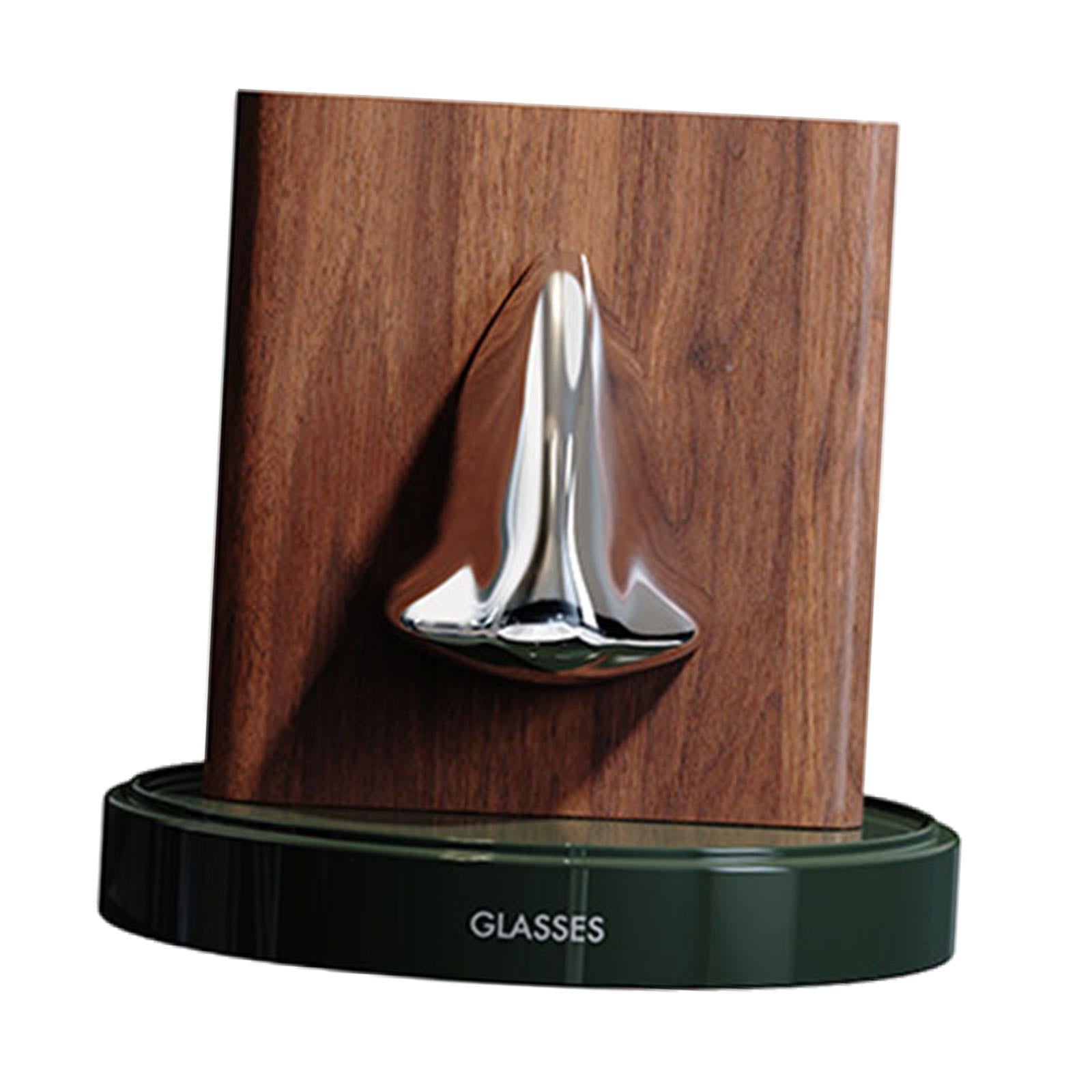 Human Nose Glasses Holder Stand Friends Gift for Bedroom Entryway Home Decor Green Silvery Brown