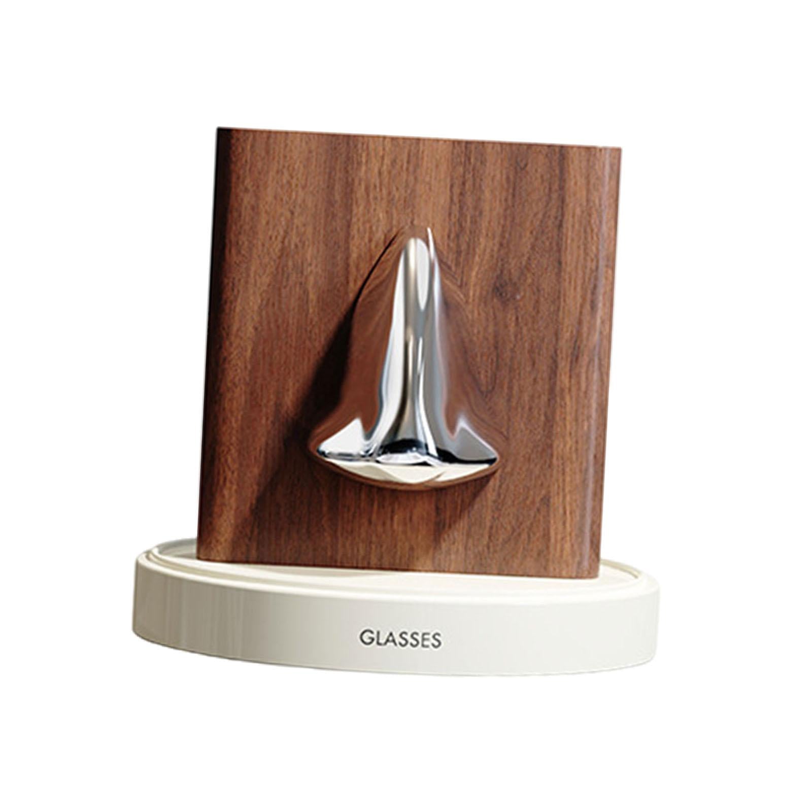 Human Nose Glasses Holder Stand Friends Gift for Bedroom Entryway Home Decor White Silvery Brown