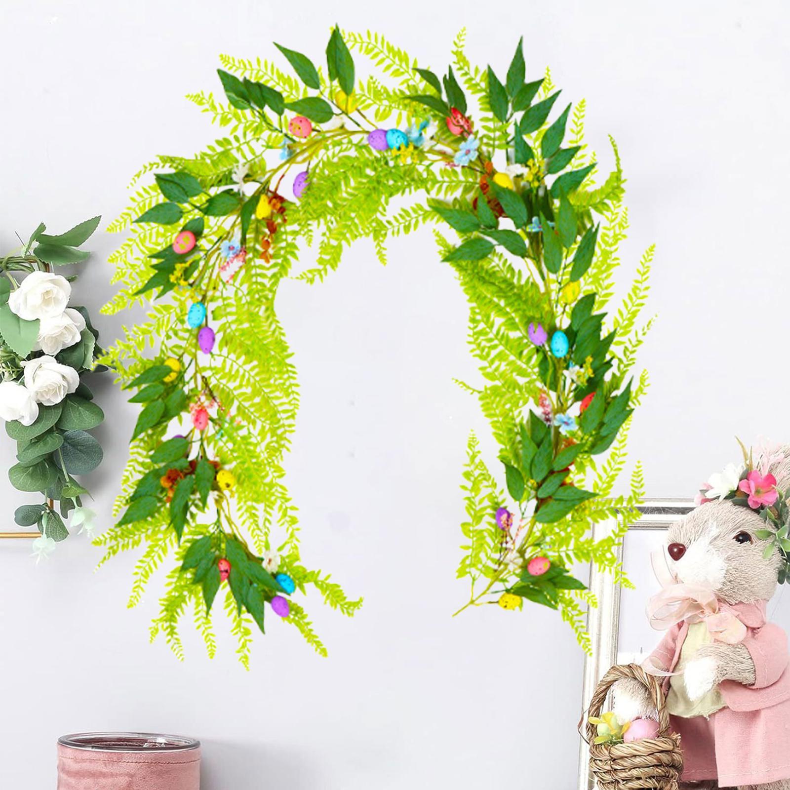 6.23 Feet Easter Garland Hanging Ornament for Farmhouse Birthday Living Room Style A
