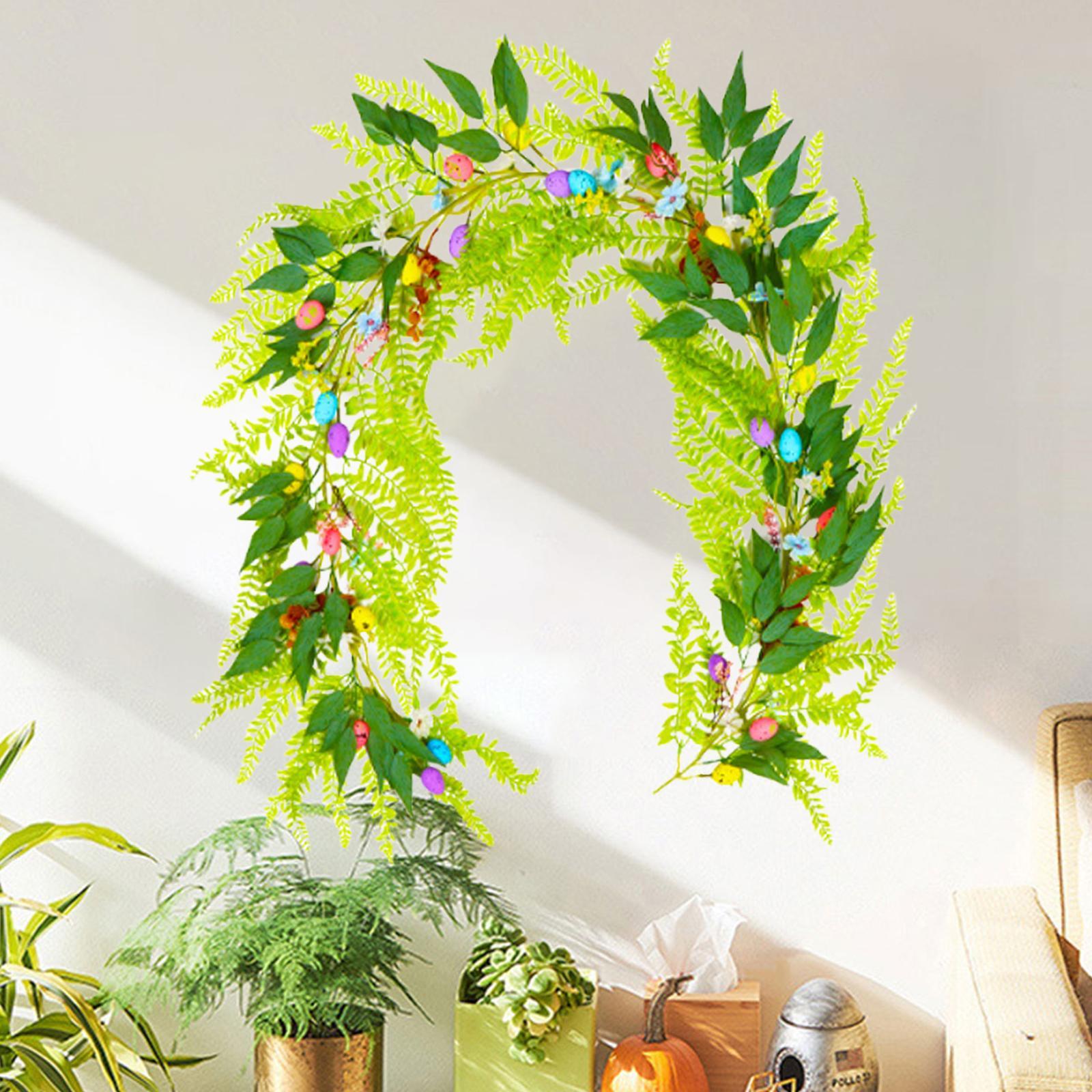 6.23 Feet Easter Garland Hanging Ornament for Farmhouse Birthday Living Room Style A