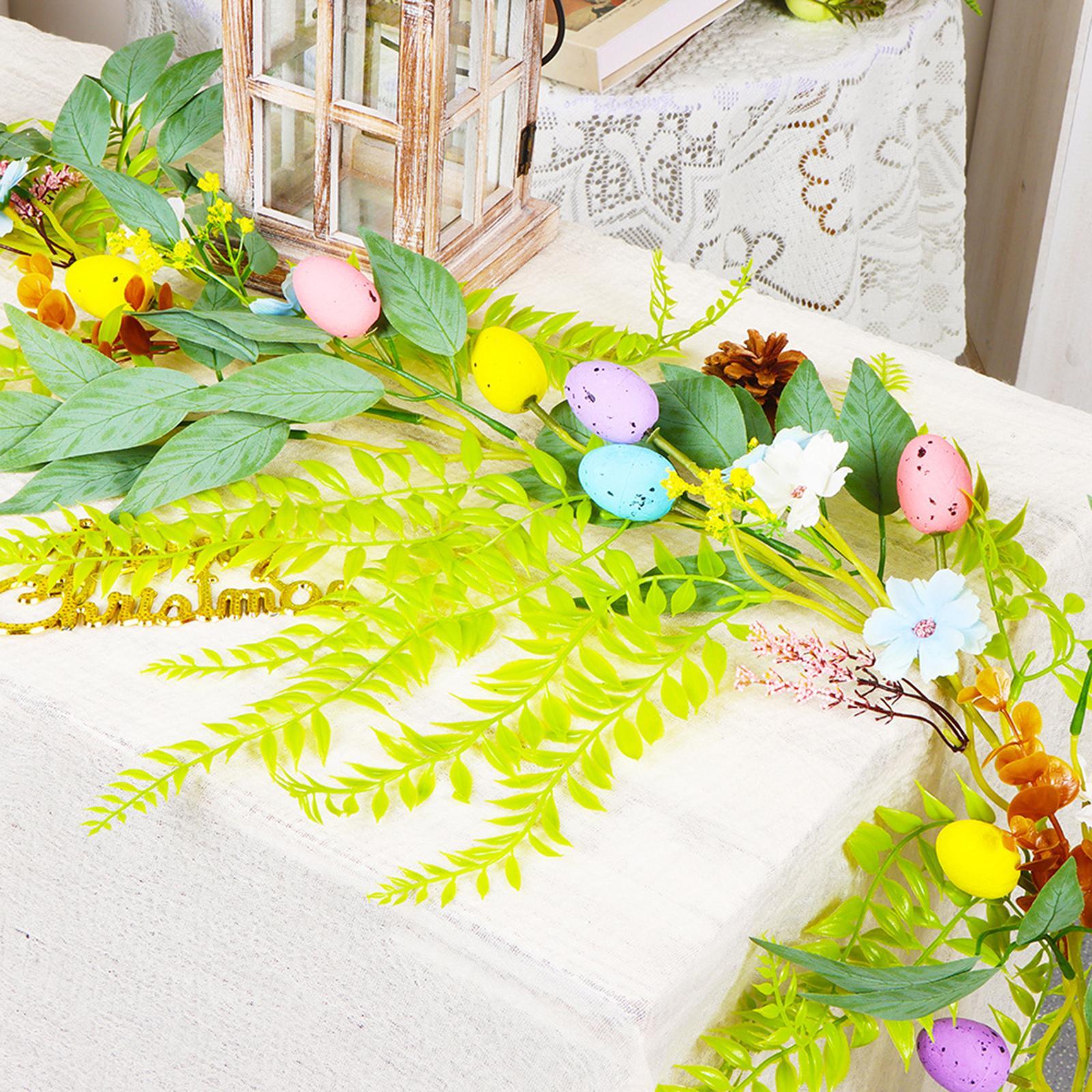 6.23 Feet Easter Garland Hanging Ornament for Farmhouse Birthday Living Room Style A