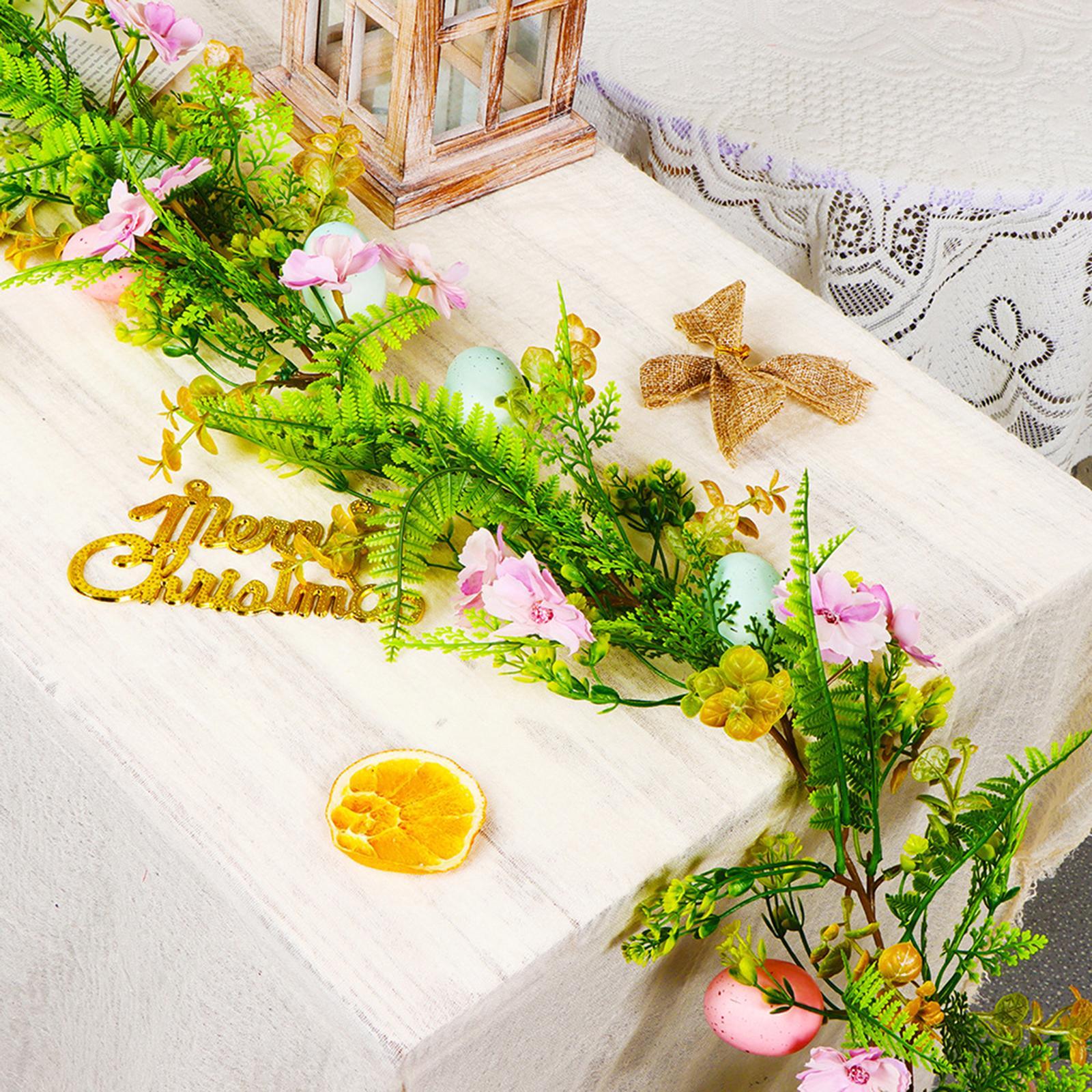 6.23 Feet Easter Garland Hanging Ornament for Farmhouse Birthday Living Room Style B