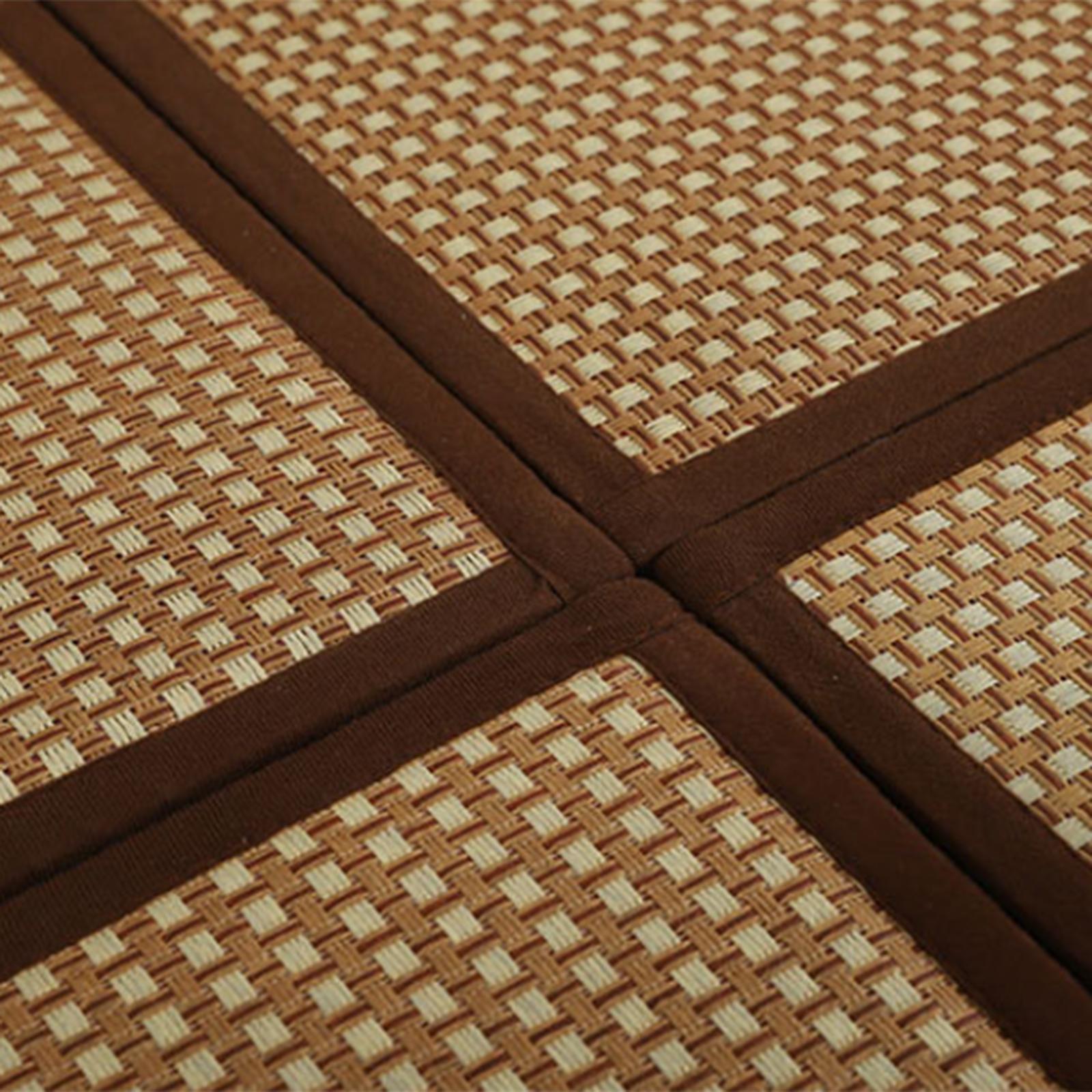 180x180cm Rattan Japanese Tatami Mat Breathable Crawling Playmat for Bedroom Style A