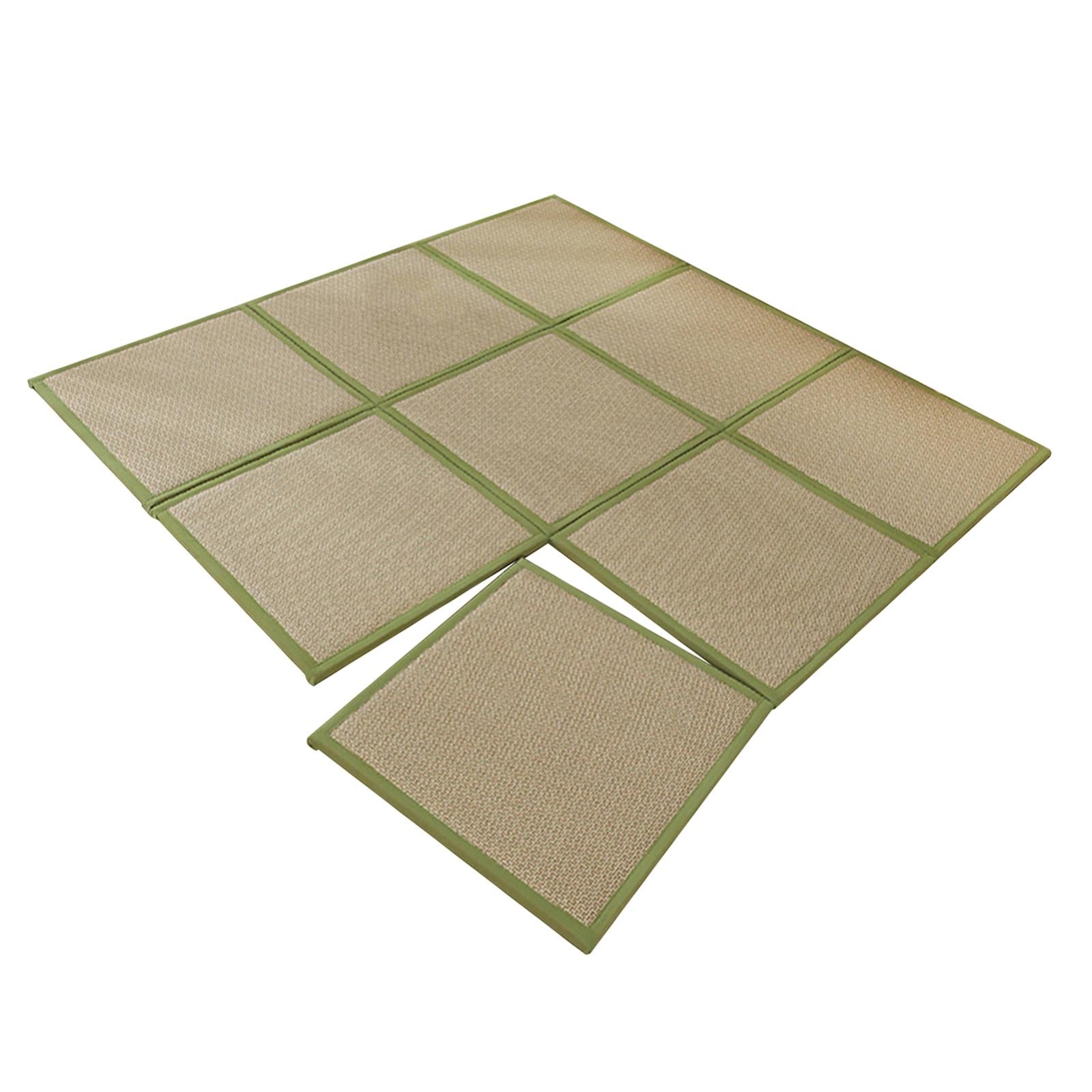 180x180cm Rattan Japanese Tatami Mat Breathable Crawling Playmat for Bedroom Style B