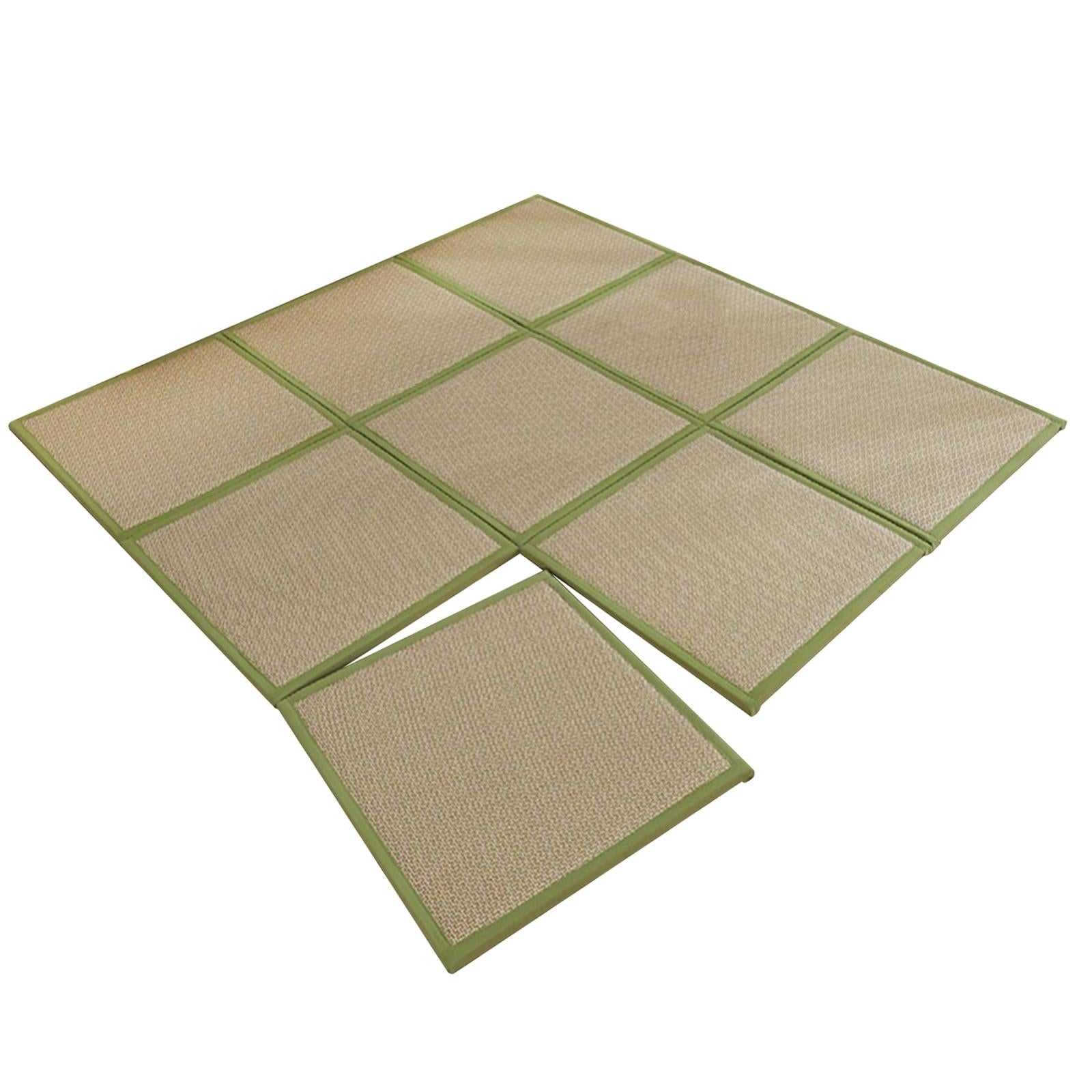 180x180cm Rattan Japanese Tatami Mat Breathable Crawling Playmat for Bedroom Style B